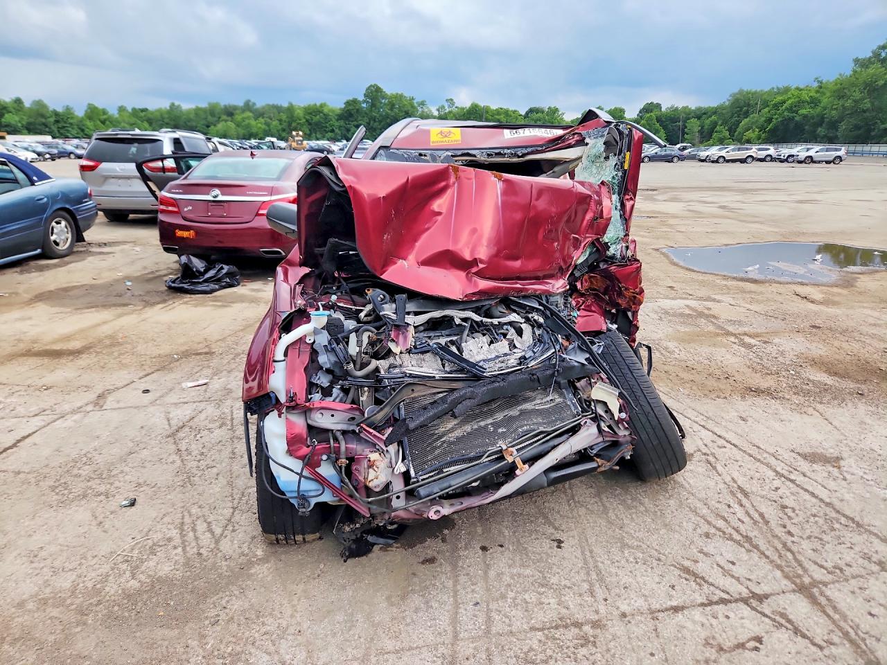 2010 Honda Cr-v Ex Burgundy vin: 5J6RE4H54AL069817