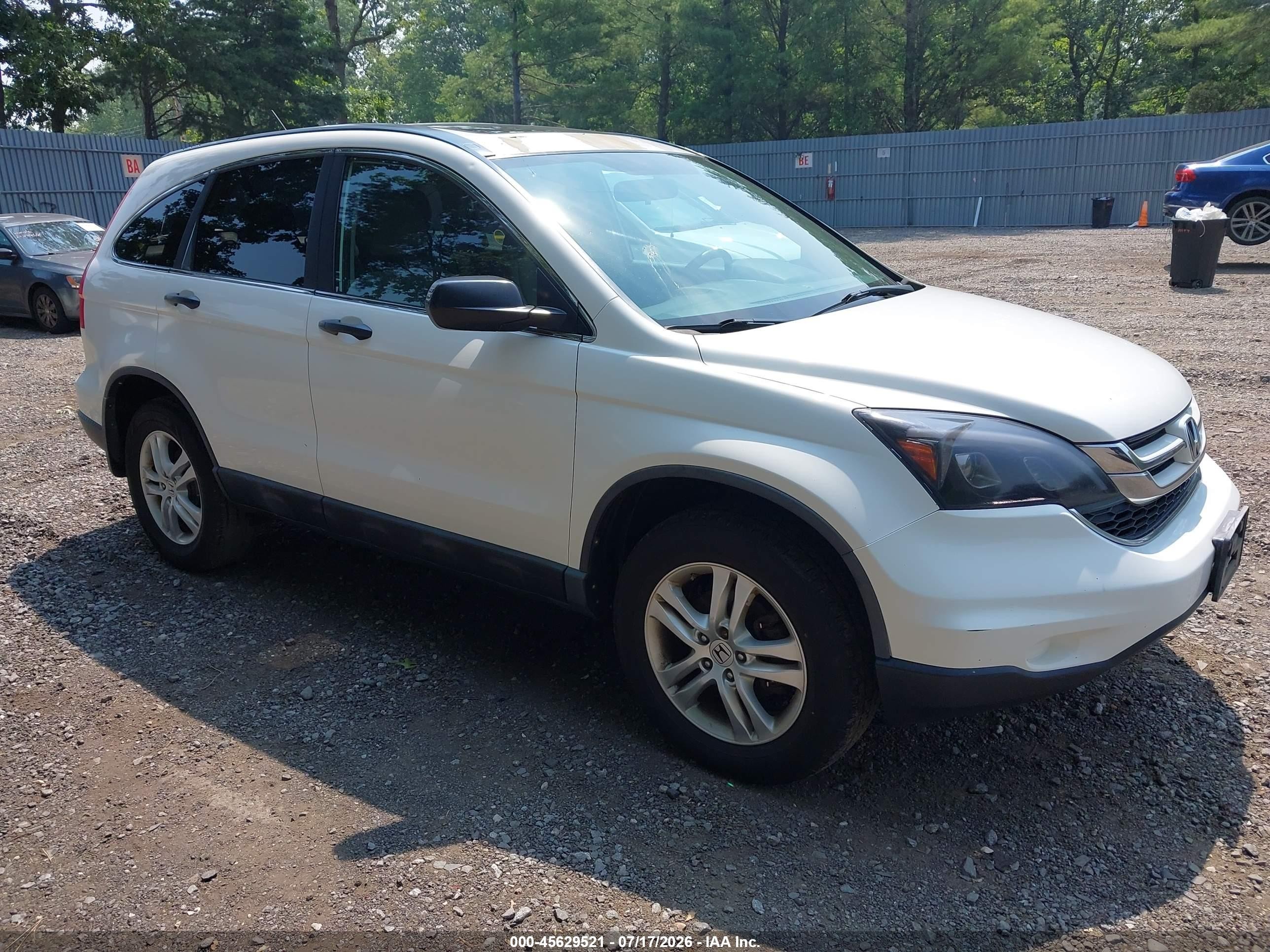 2010 Honda Cr-v Ex White vin: 5J6RE4H54AL091428