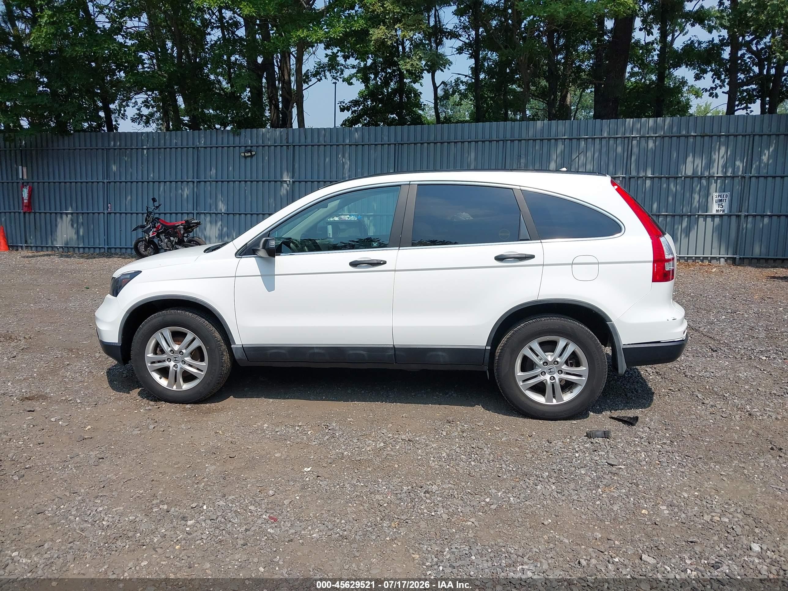 2010 Honda Cr-v Ex White vin: 5J6RE4H54AL091428