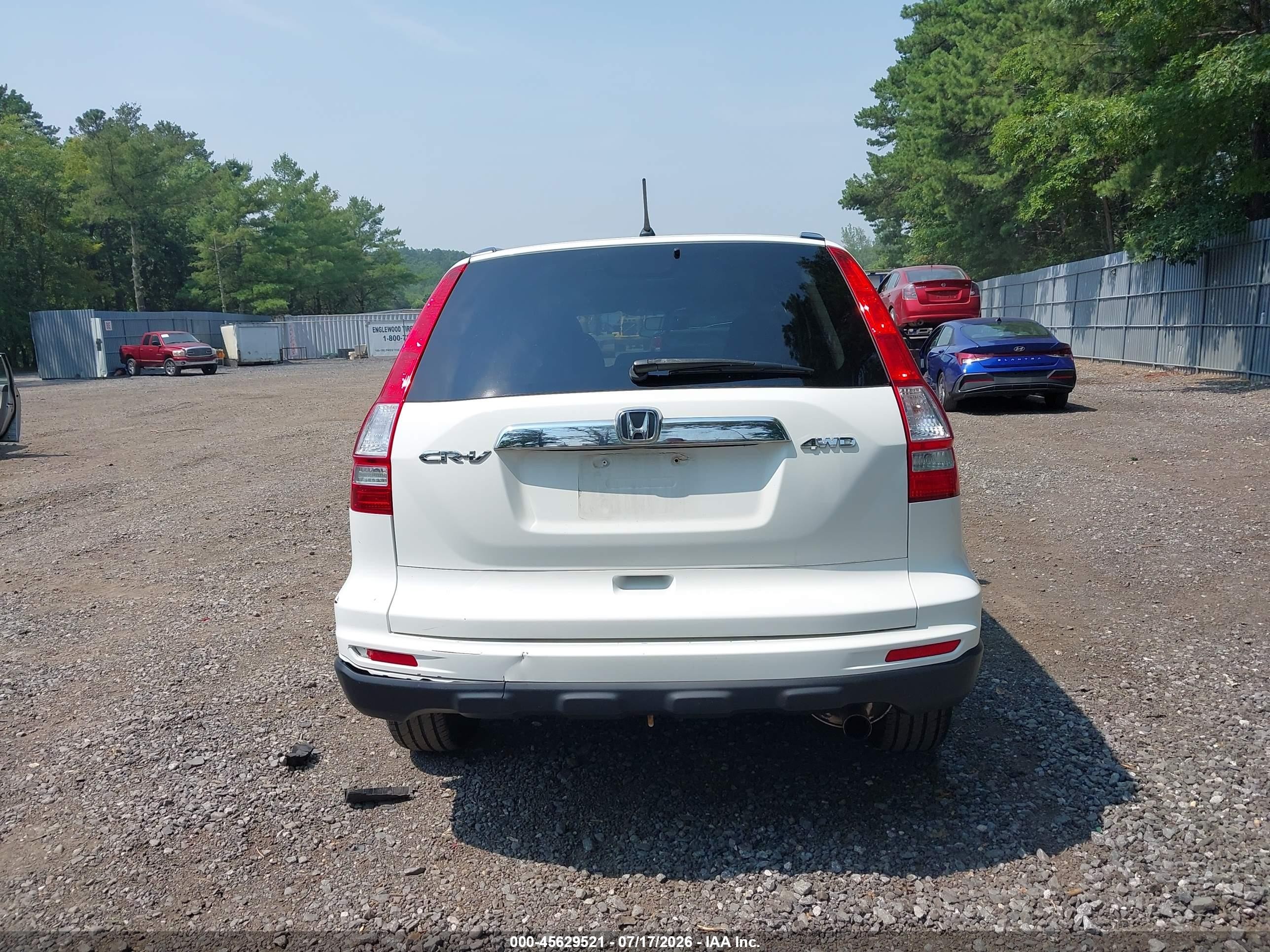 2010 Honda Cr-v Ex White vin: 5J6RE4H54AL091428