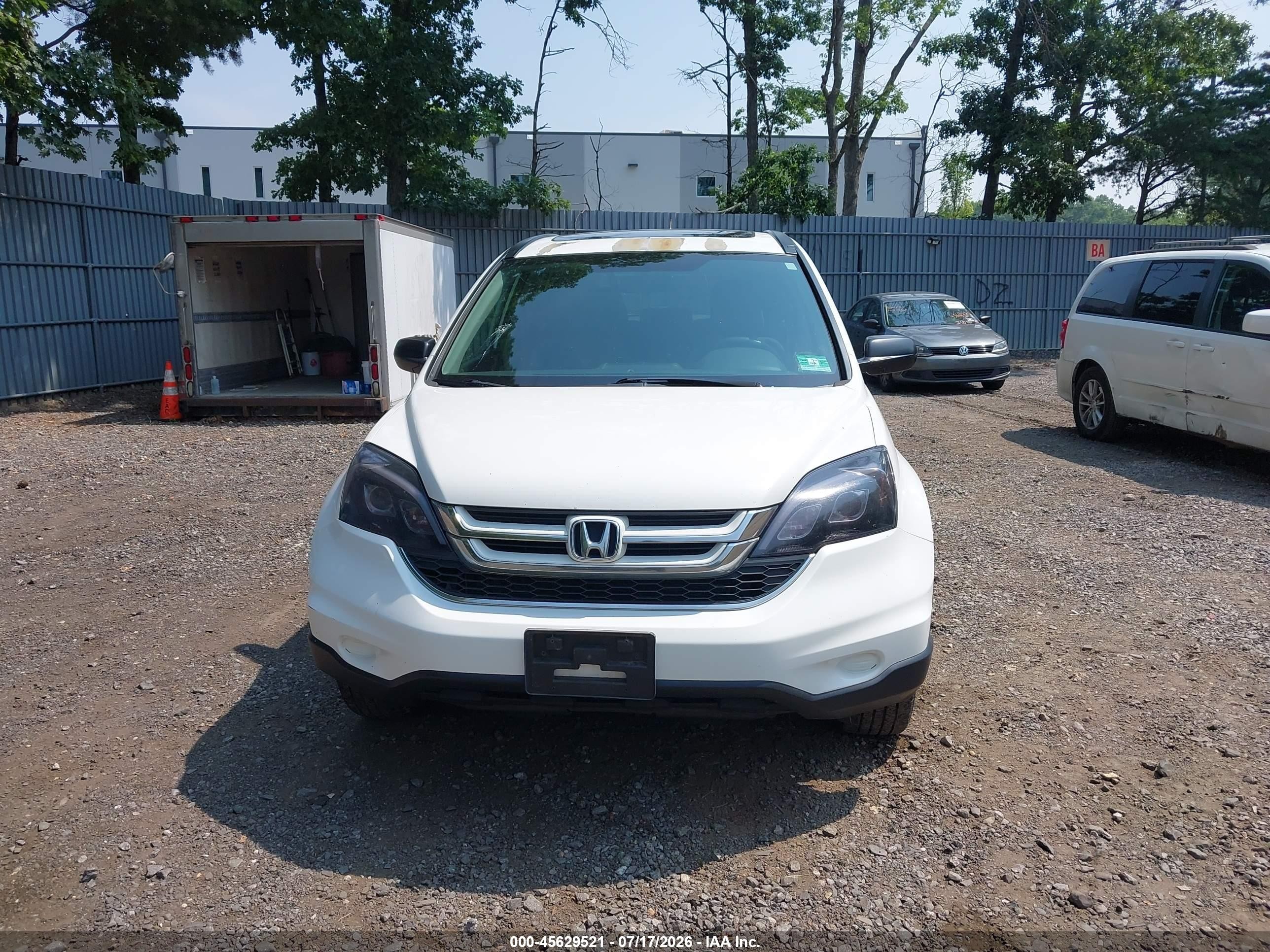 2010 Honda Cr-v Ex White vin: 5J6RE4H54AL091428