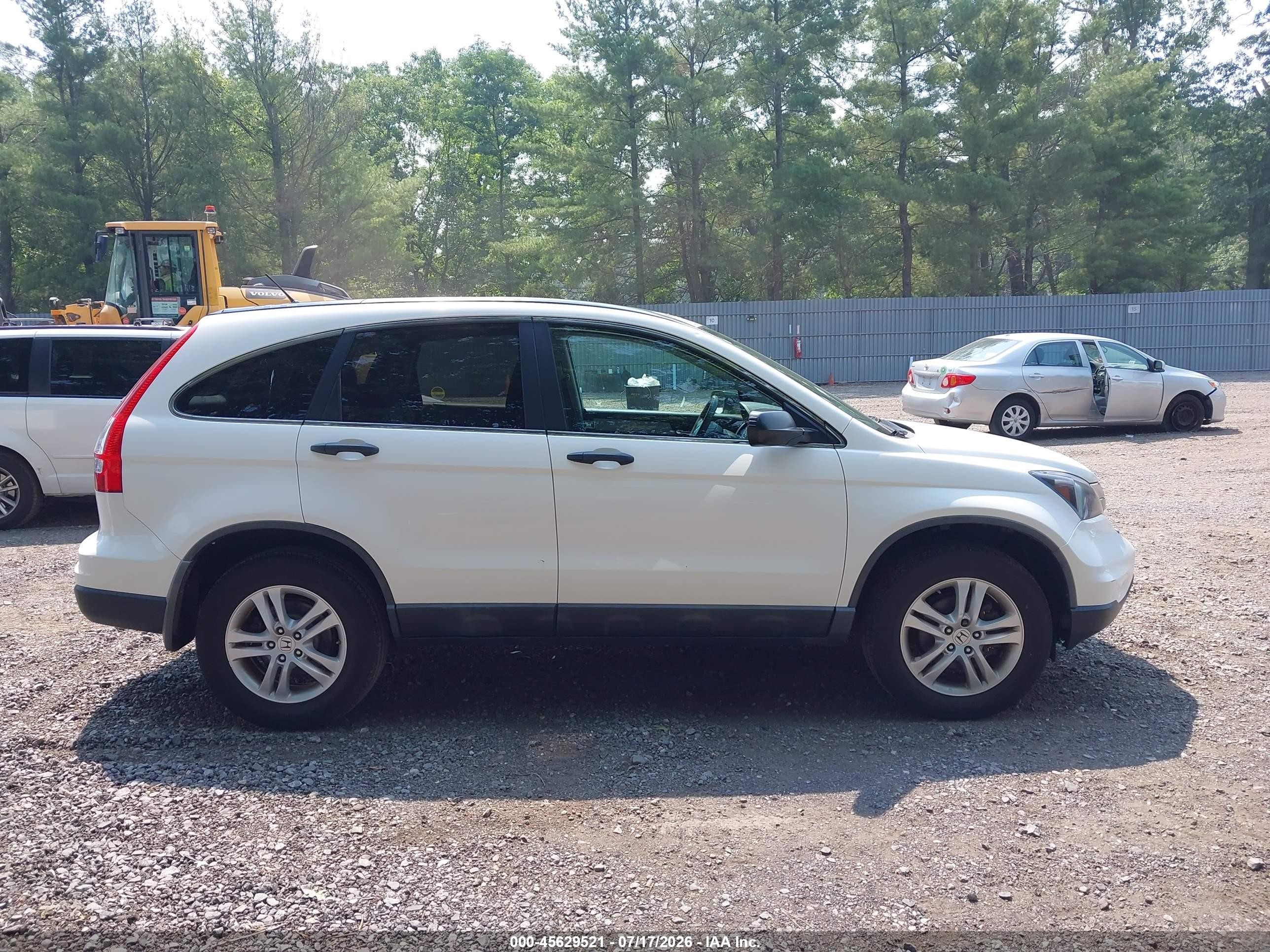2010 Honda Cr-v Ex White vin: 5J6RE4H54AL091428