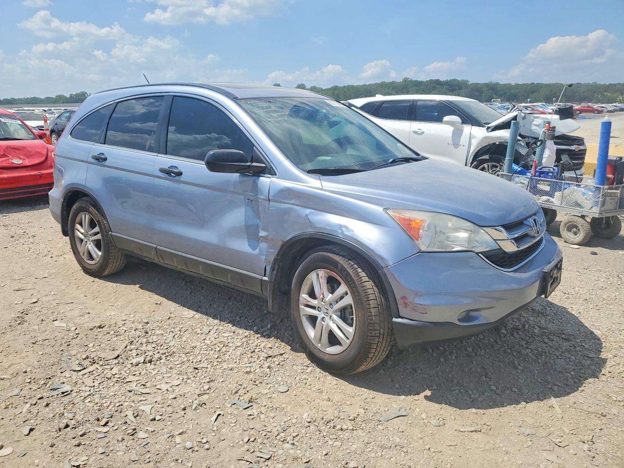 2010 Honda Cr-v Ex Blue vin: 5J6RE4H54AL095785