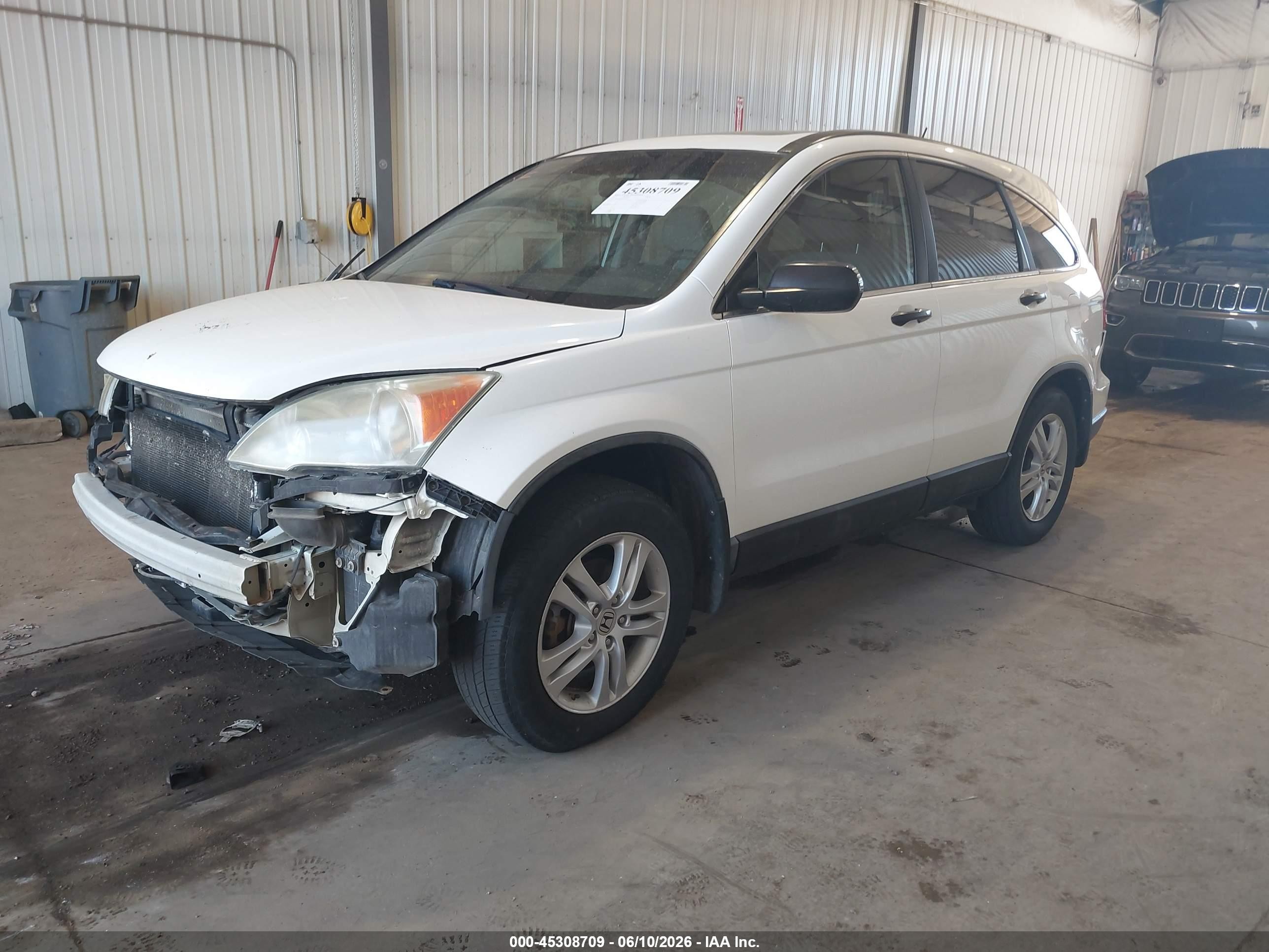 2011 Honda Cr-v Ex White vin: 5J6RE4H54BL050007