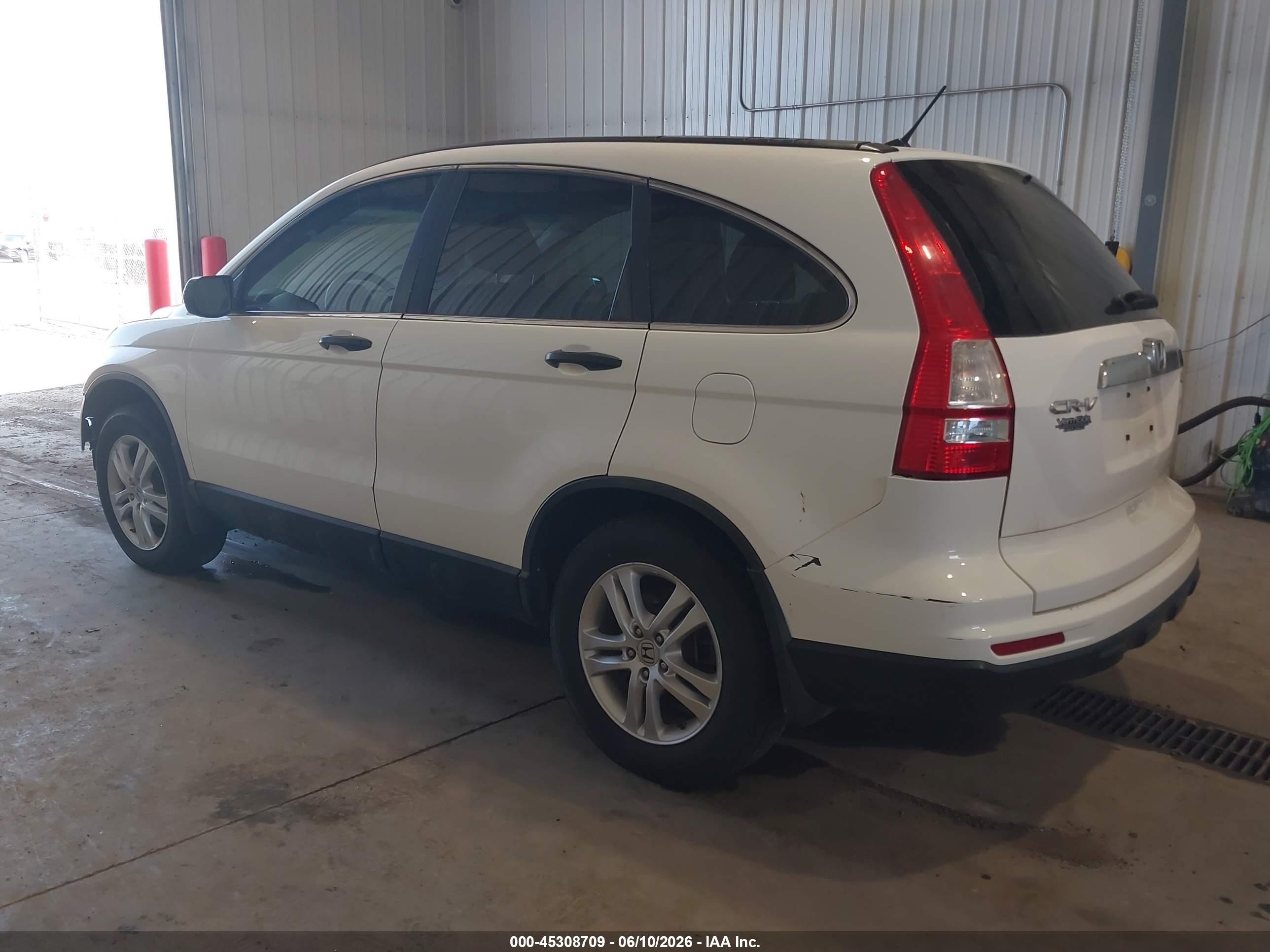 2011 Honda Cr-v Ex White vin: 5J6RE4H54BL050007