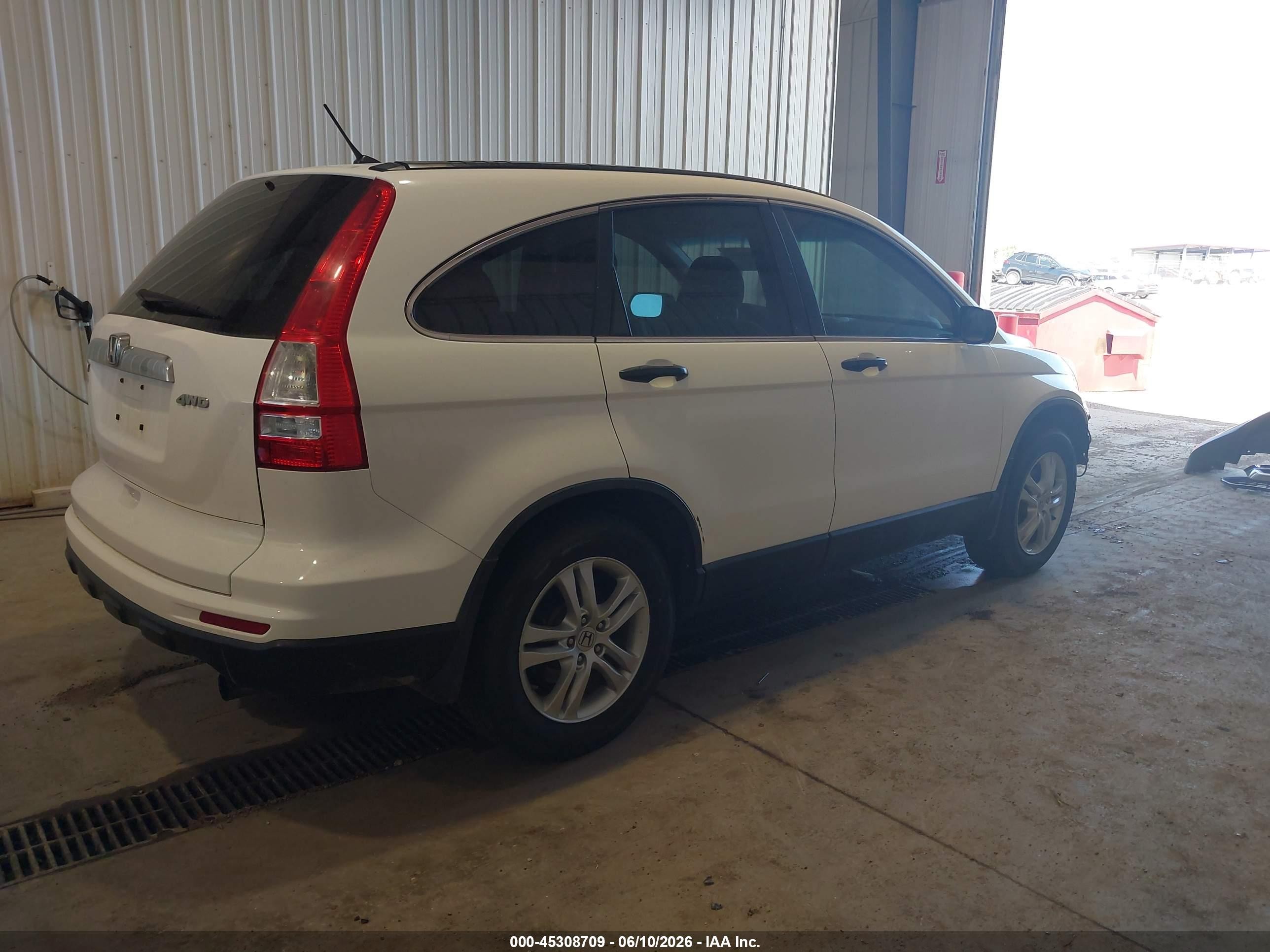 2011 Honda Cr-v Ex White vin: 5J6RE4H54BL050007