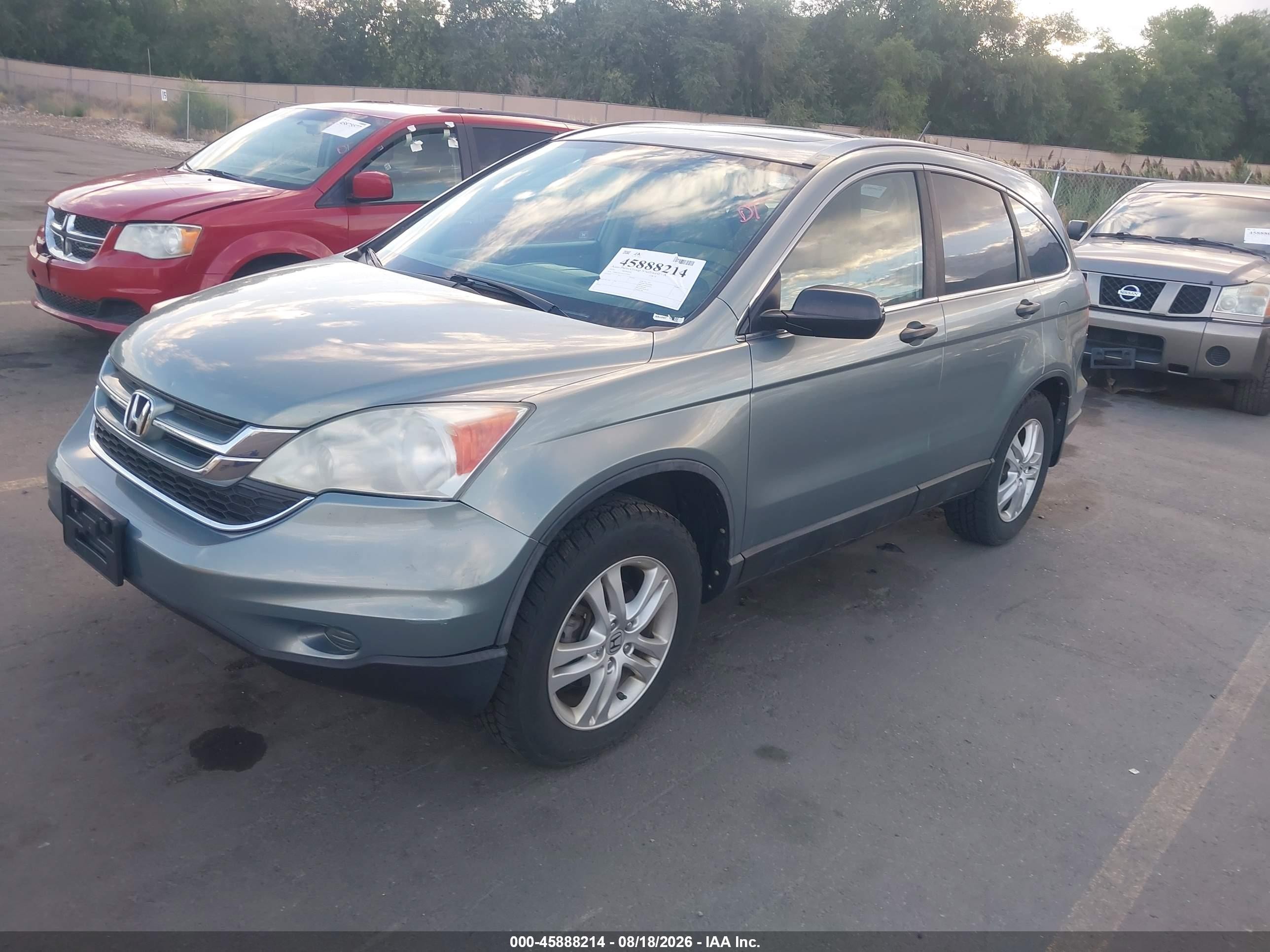 2010 Honda Cr-v Ex Blue vin: 5J6RE4H55AL033845