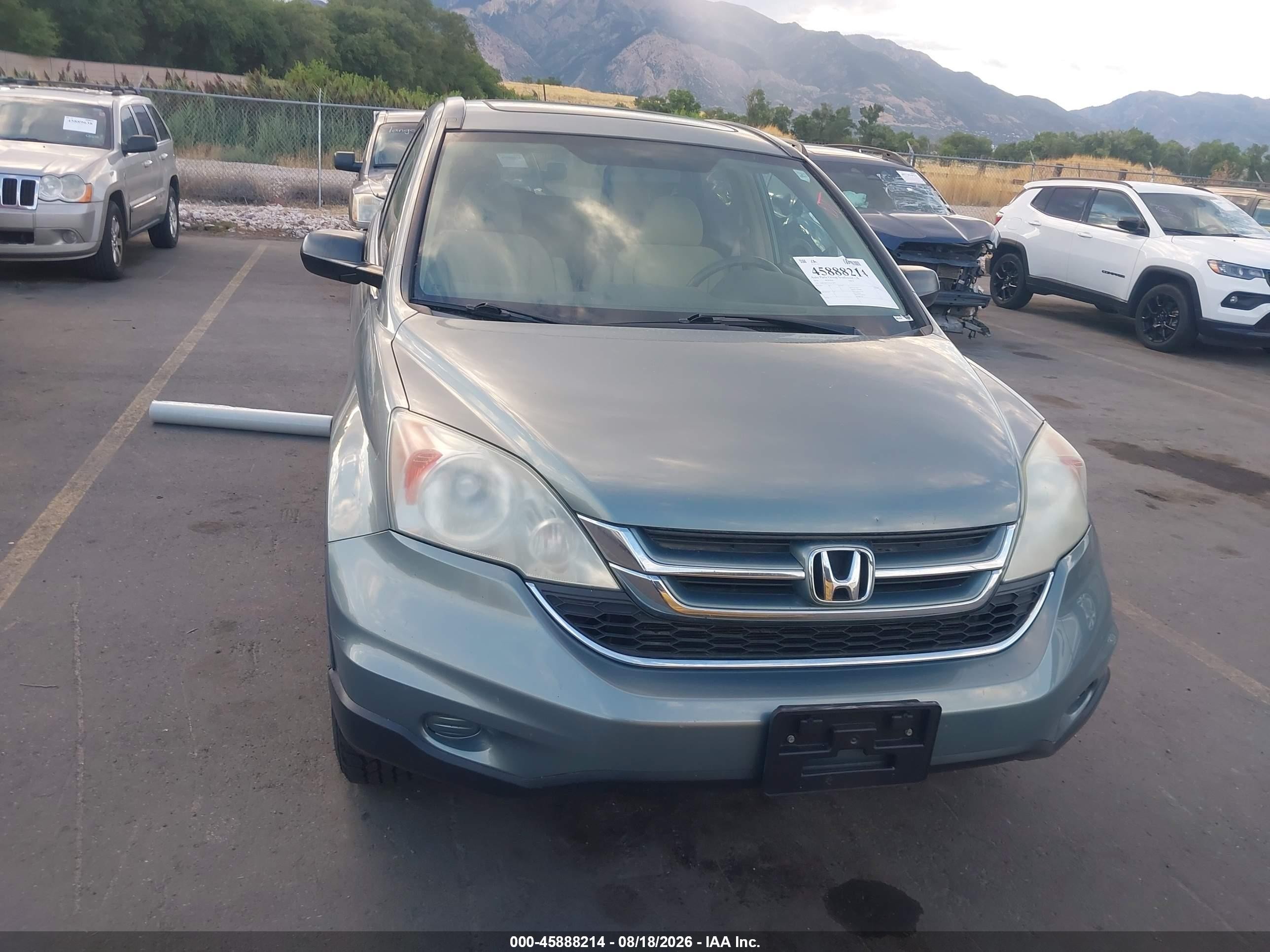 2010 Honda Cr-v Ex Blue vin: 5J6RE4H55AL033845