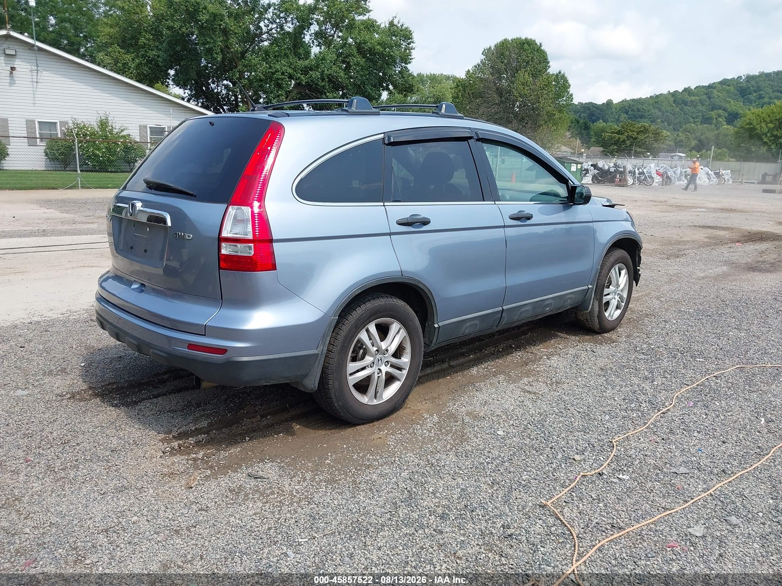 2010 Honda Cr-v Ex Синий vin: 5J6RE4H55AL071320