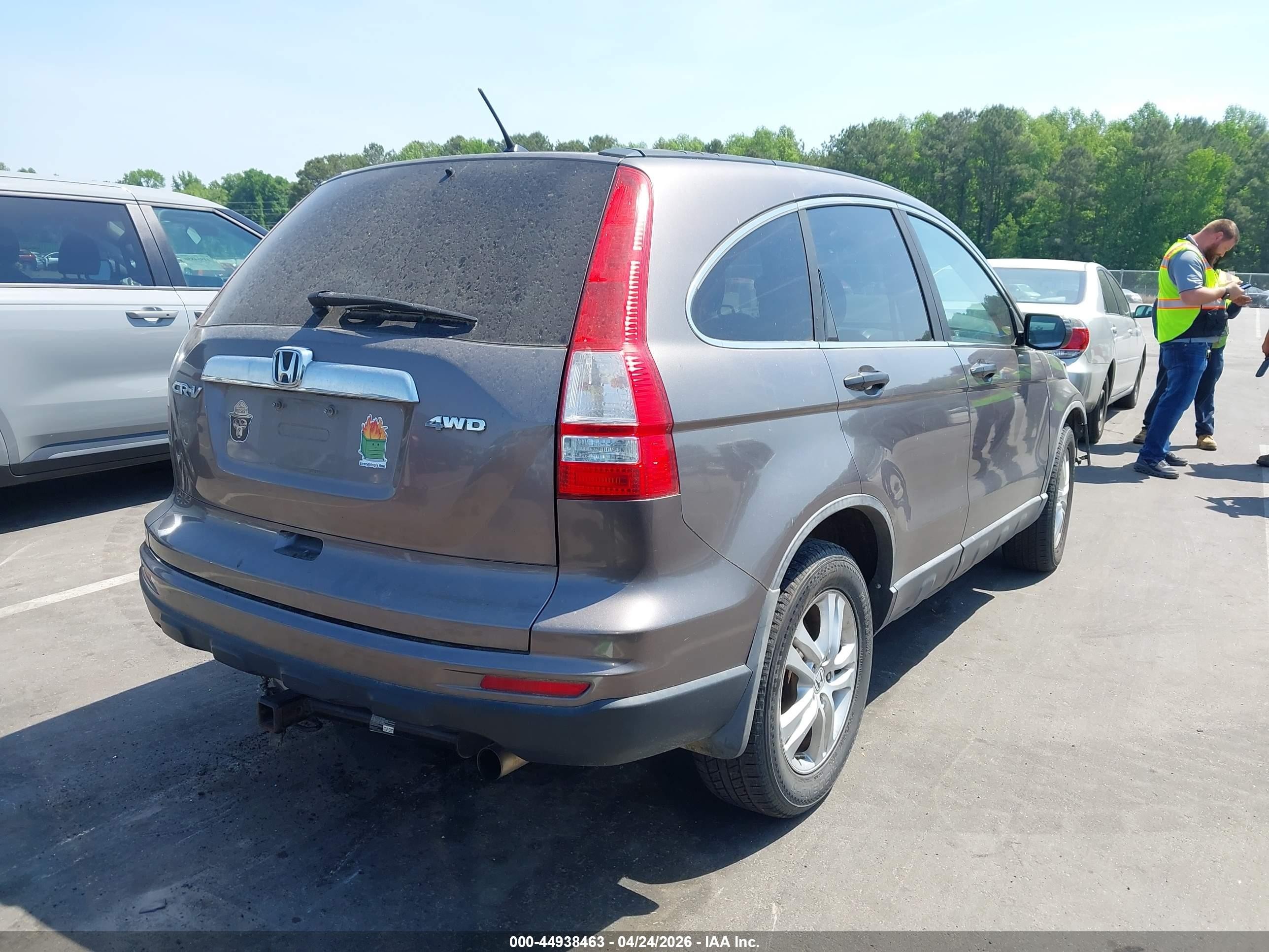 2010 Honda Cr-v Ex Gray vin: 5J6RE4H55AL085282