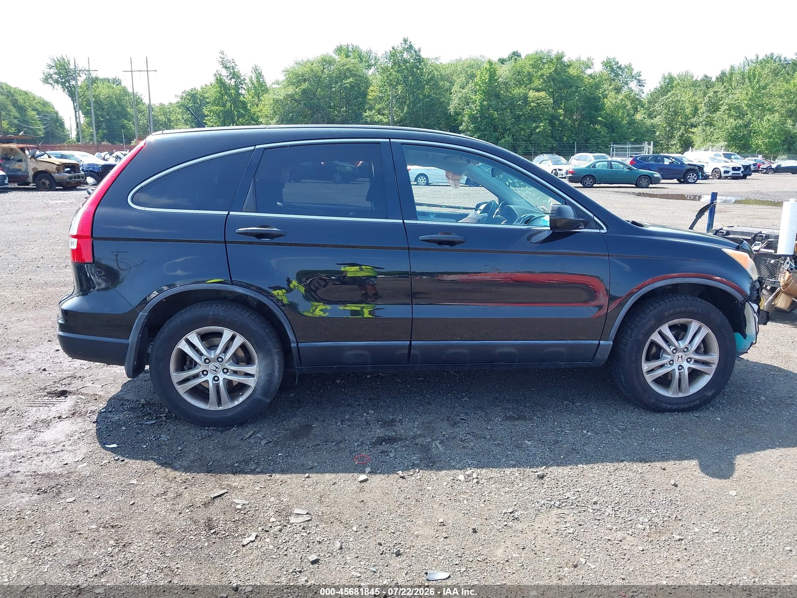 2010 Honda Cr-v Ex Black vin: 5J6RE4H55AL085587