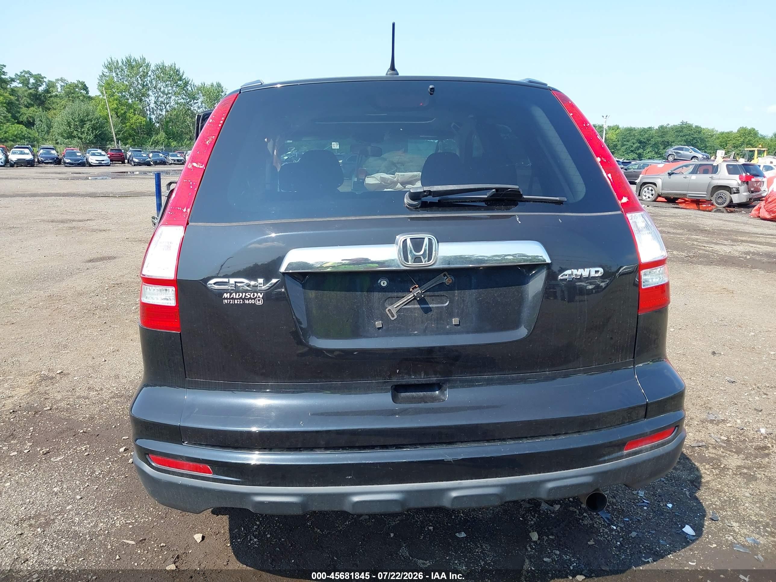 2010 Honda Cr-v Ex Black vin: 5J6RE4H55AL085587