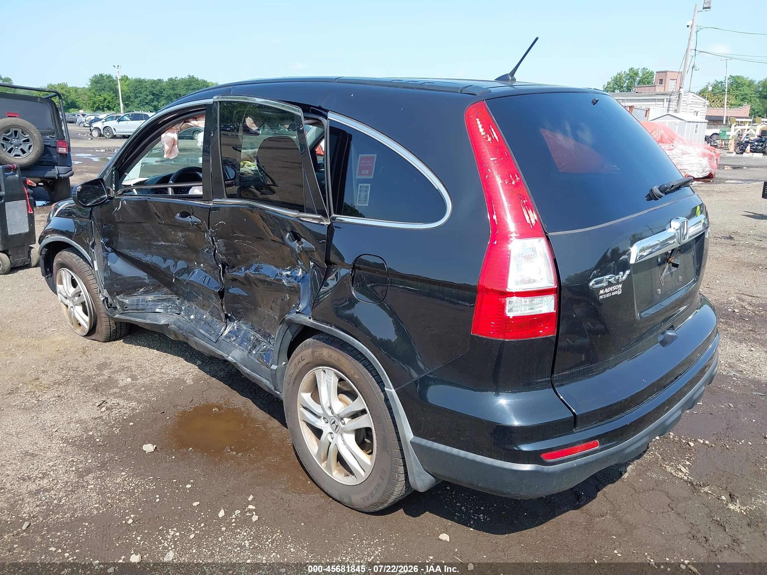 2010 Honda Cr-v Ex Black vin: 5J6RE4H55AL085587