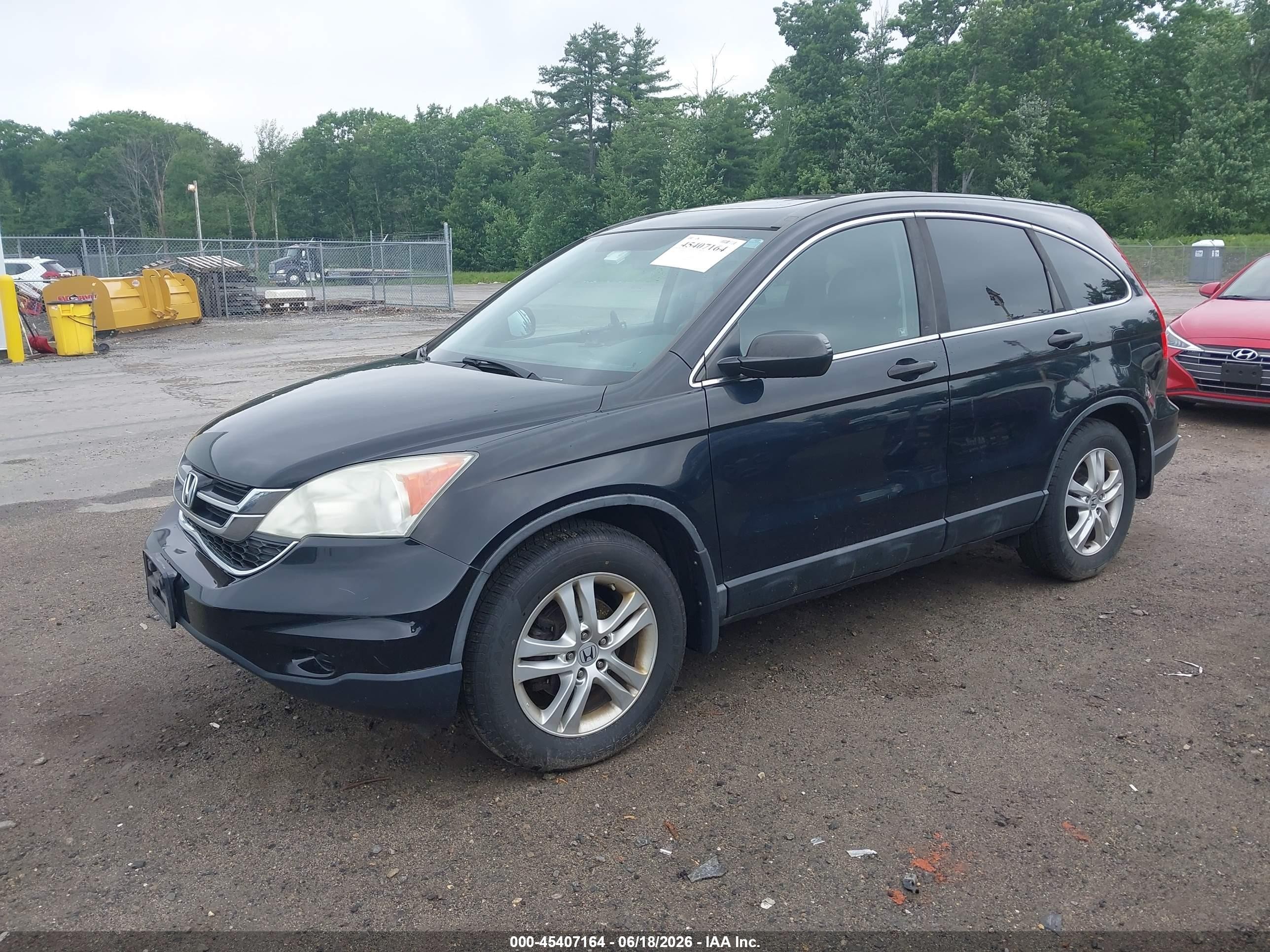 2011 Honda Cr-v Ex Черный vin: 5J6RE4H55BL006856