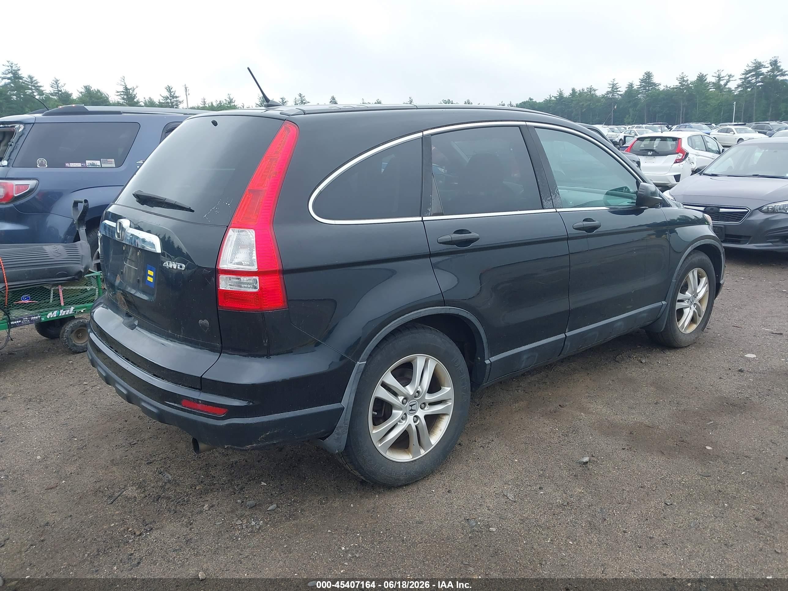 2011 Honda Cr-v Ex Черный vin: 5J6RE4H55BL006856