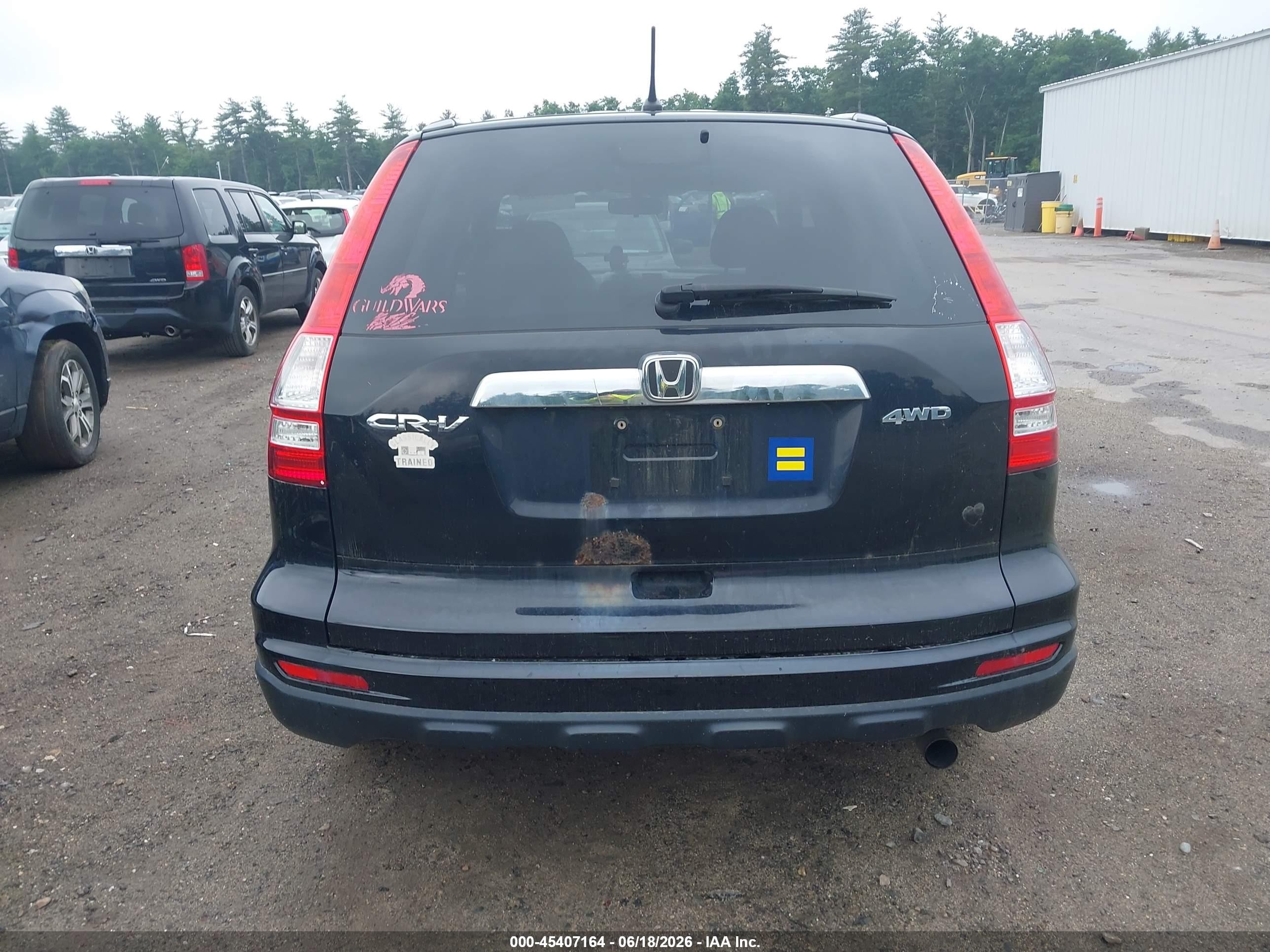 2011 Honda Cr-v Ex Черный vin: 5J6RE4H55BL006856