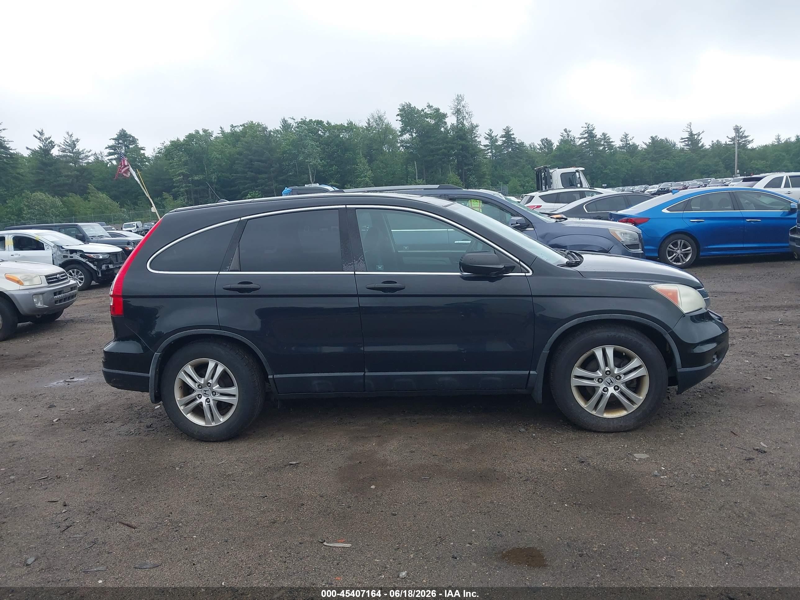 2011 Honda Cr-v Ex Черный vin: 5J6RE4H55BL006856