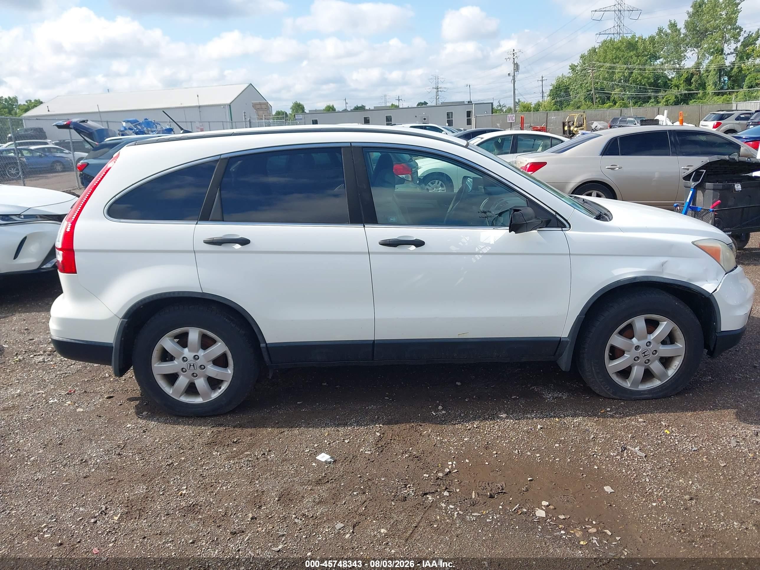 2011 Honda Cr-v Ex White vin: 5J6RE4H55BL027559