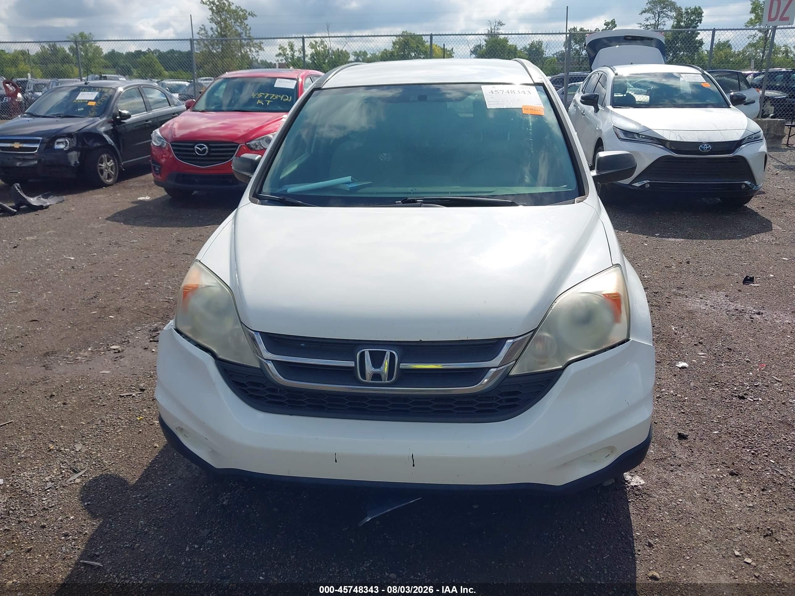 2011 Honda Cr-v Ex White vin: 5J6RE4H55BL027559