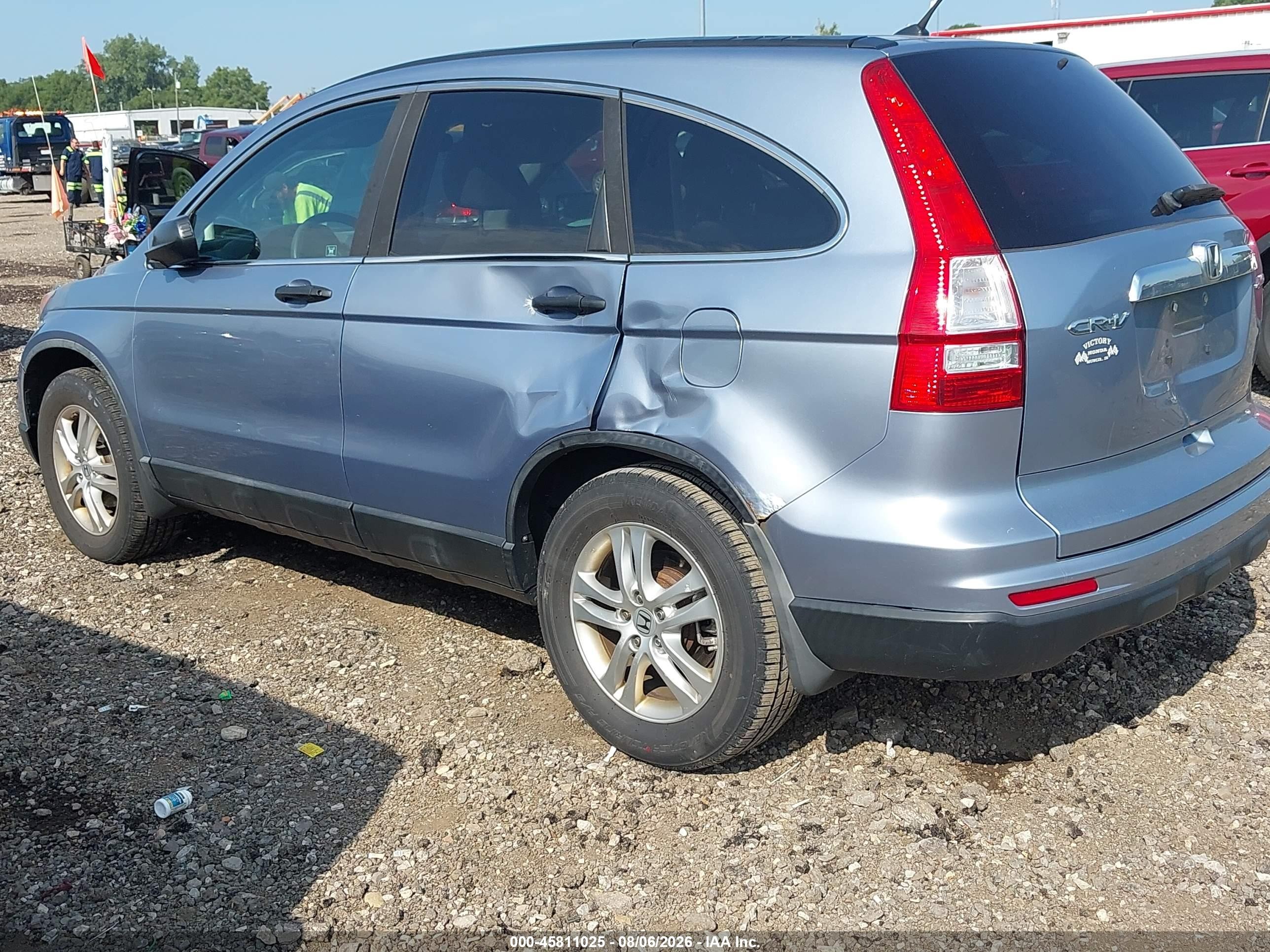 2010 Honda Cr-v Ex Blue vin: 5J6RE4H56AL045924