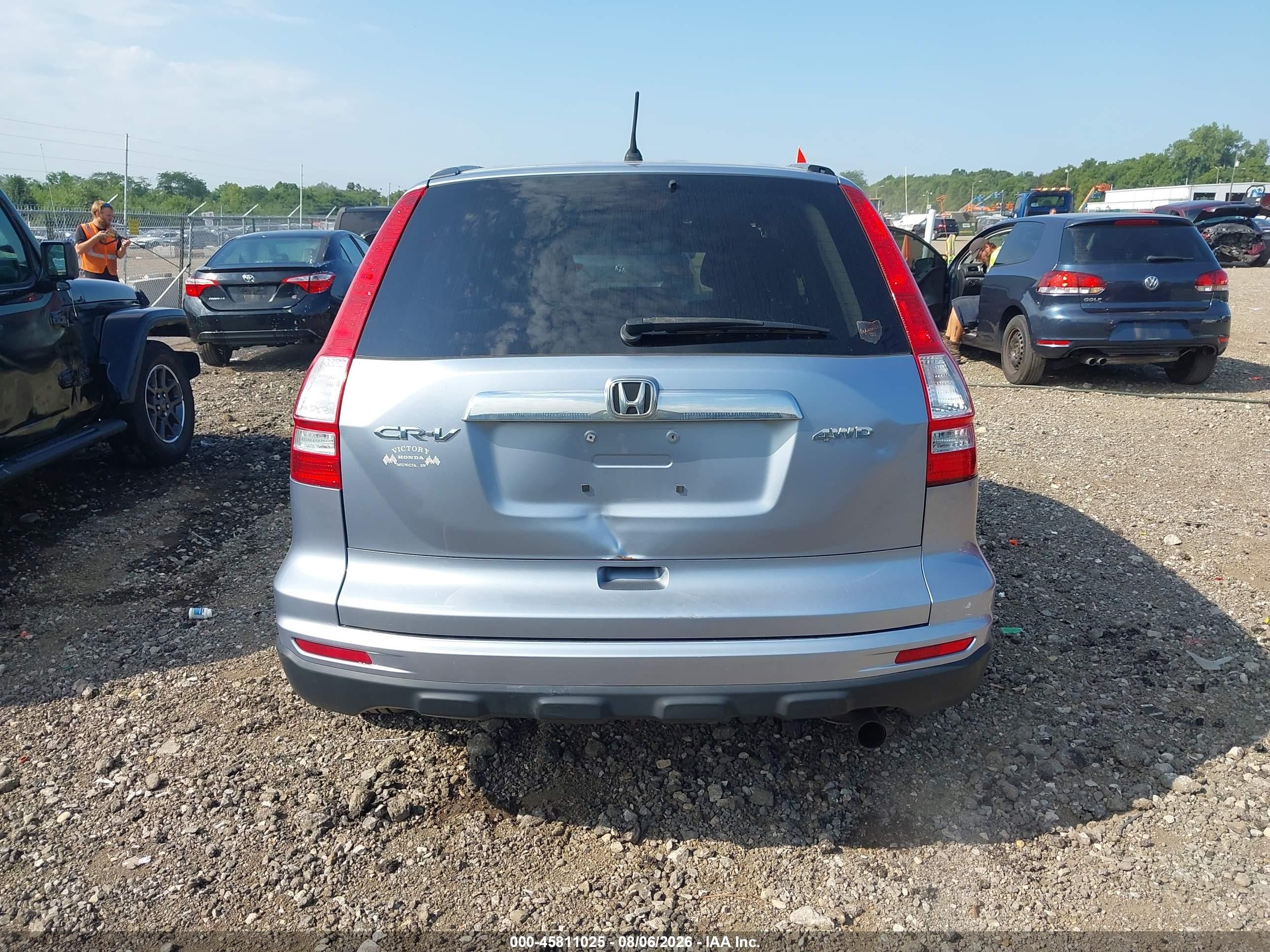 2010 Honda Cr-v Ex Blue vin: 5J6RE4H56AL045924