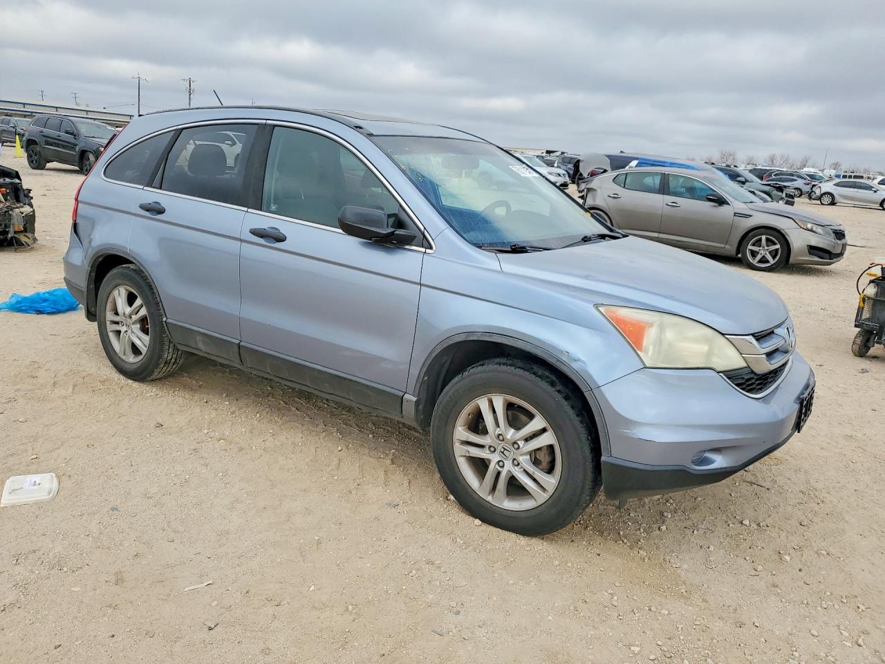 2010 Honda Cr-v Ex Silver vin: 5J6RE4H56AL060441