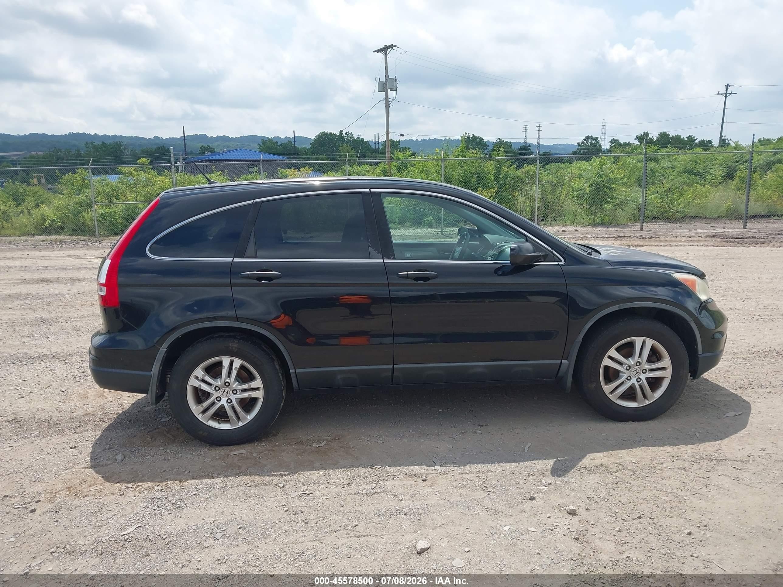 2010 Honda Cr-v Ex Black vin: 5J6RE4H56AL084707