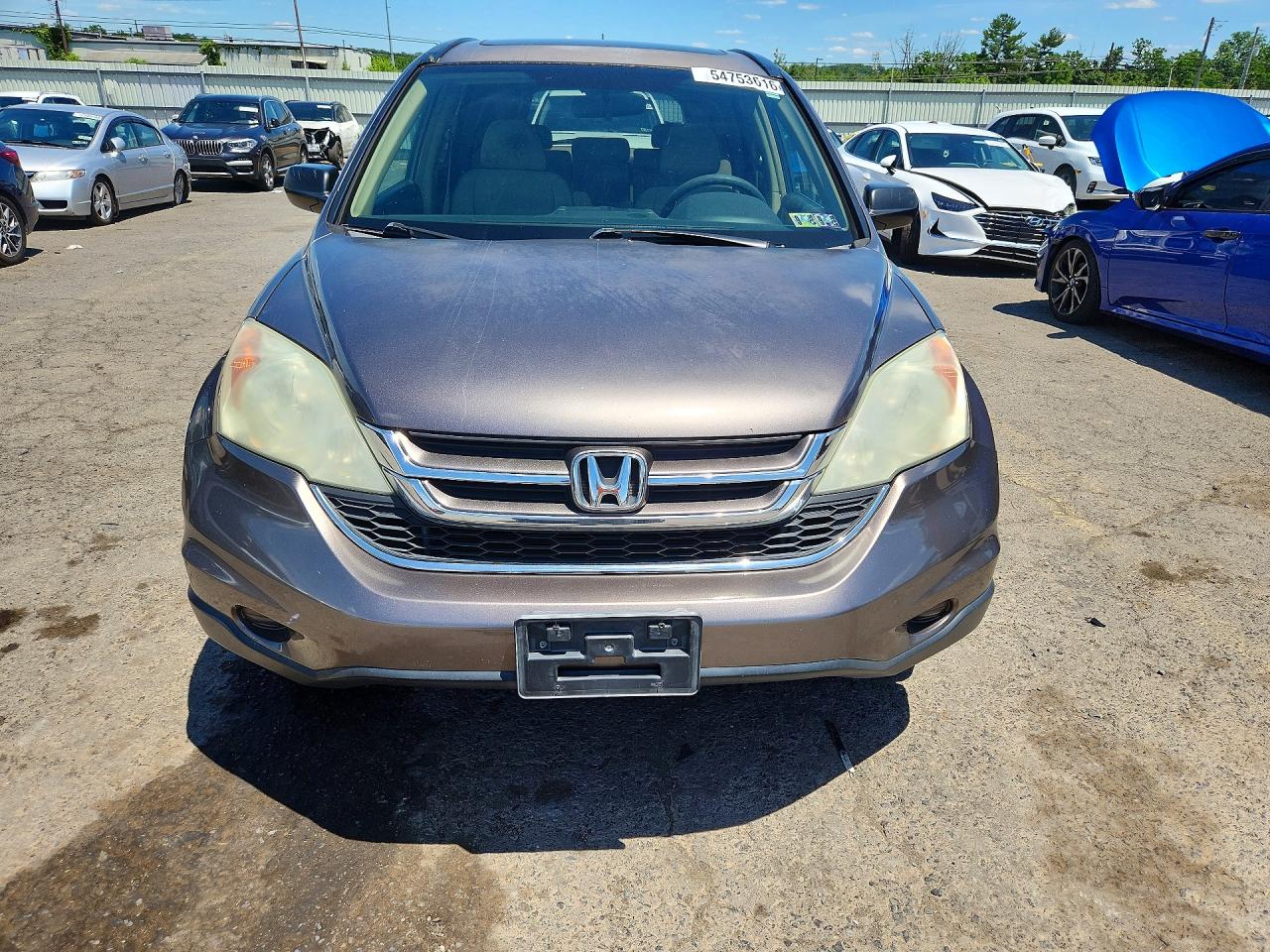 2010 Honda Cr-v Ex Gray vin: 5J6RE4H56AL088286
