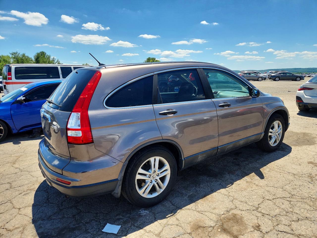 2010 Honda Cr-v Ex Gray vin: 5J6RE4H56AL088286