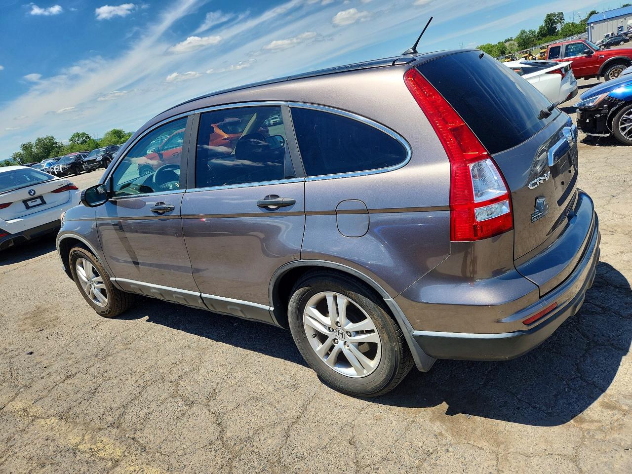 2010 Honda Cr-v Ex Gray vin: 5J6RE4H56AL088286