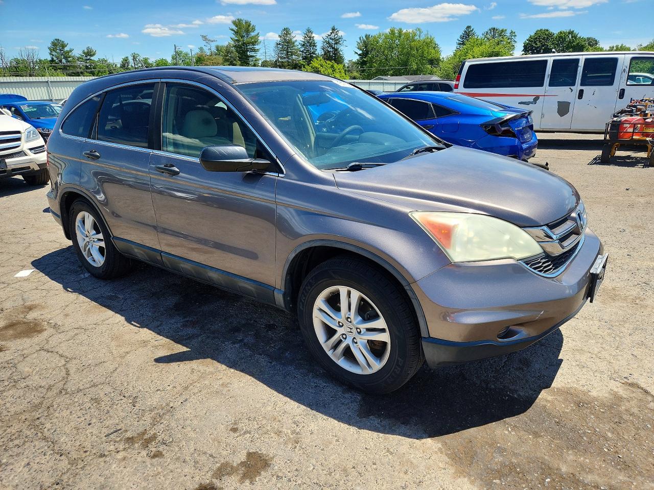 2010 Honda Cr-v Ex Gray vin: 5J6RE4H56AL088286