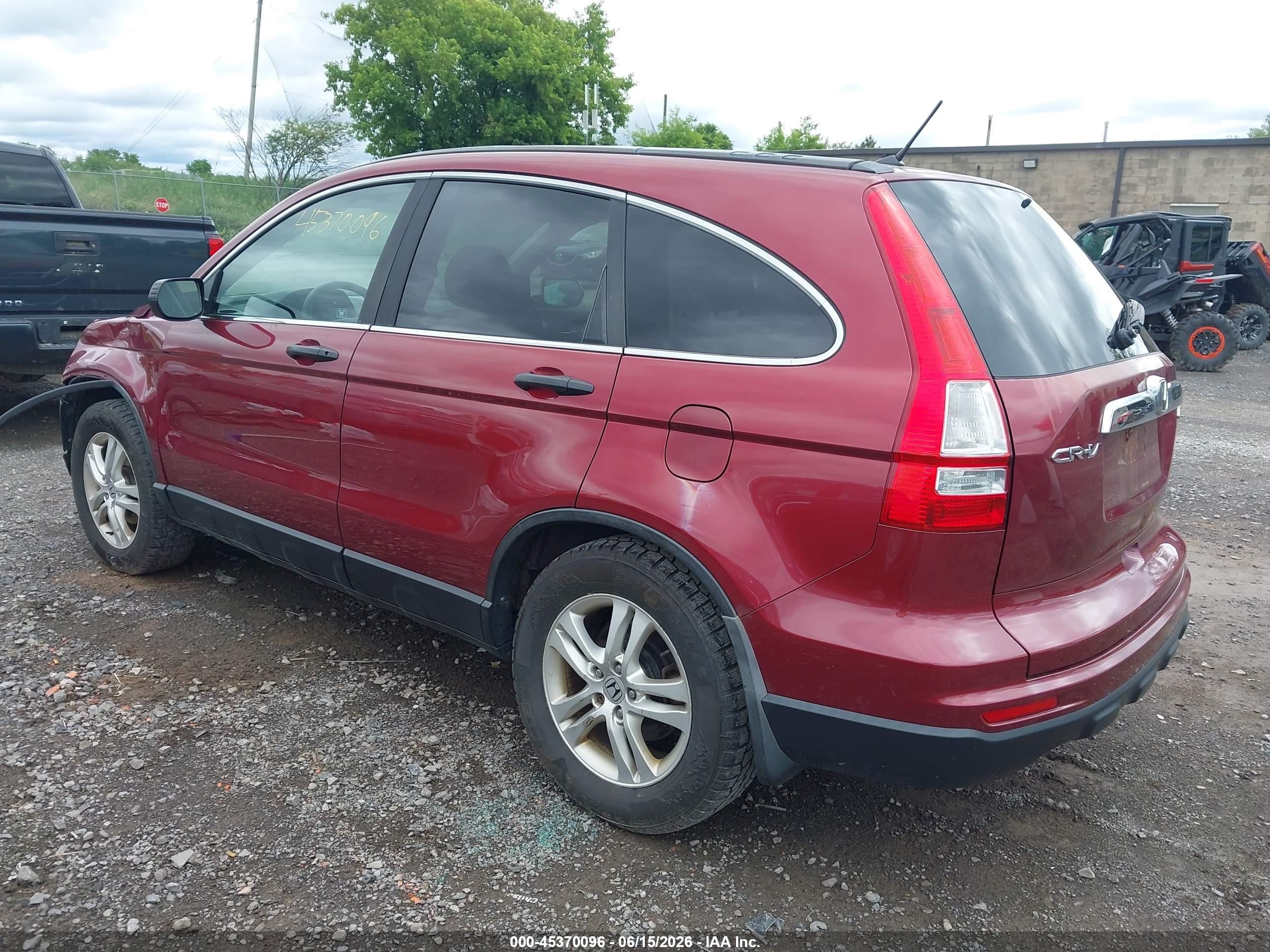 2010 Honda Cr-v Ex Red vin: 5J6RE4H56AL090281