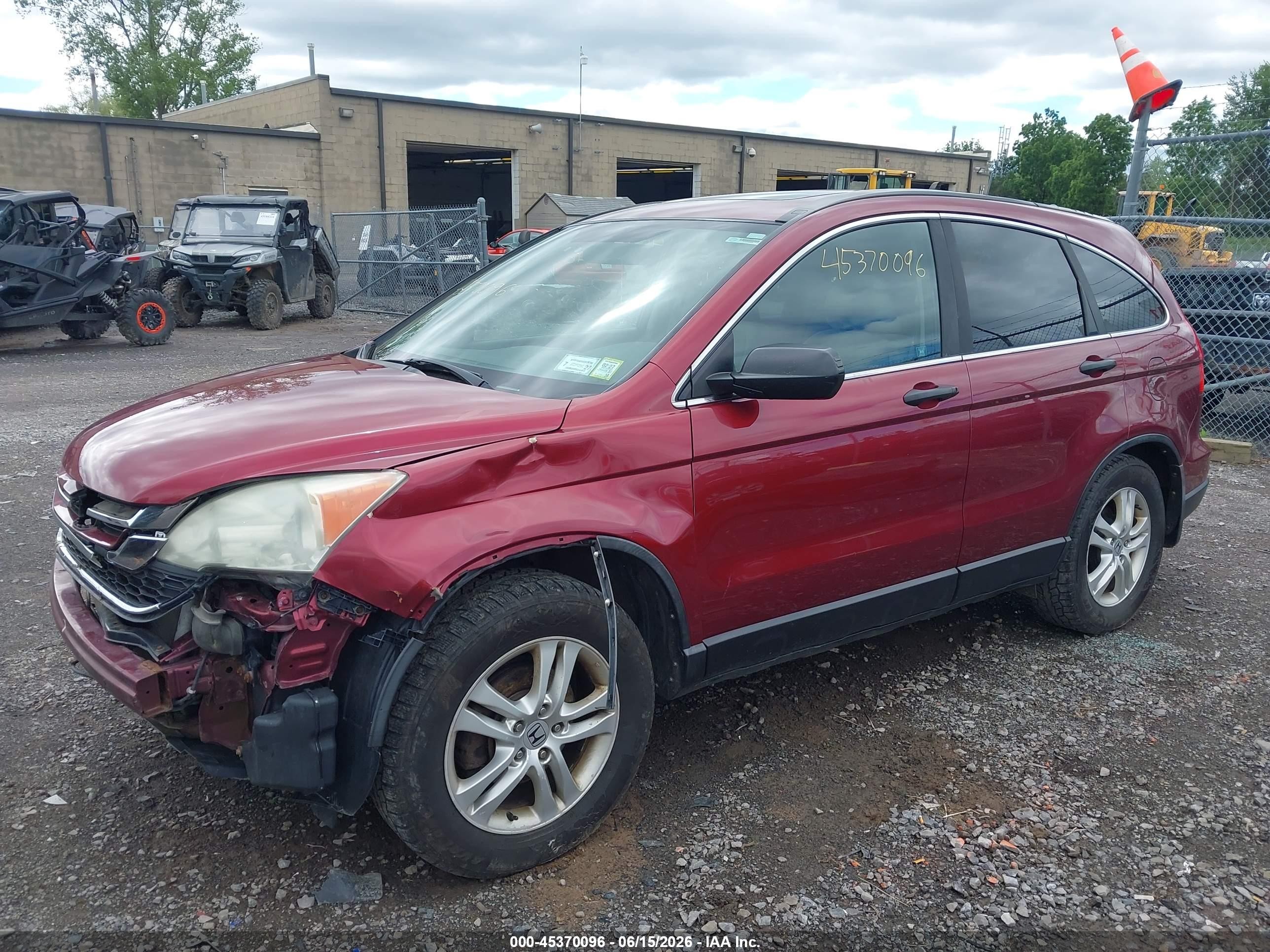 2010 Honda Cr-v Ex Red vin: 5J6RE4H56AL090281