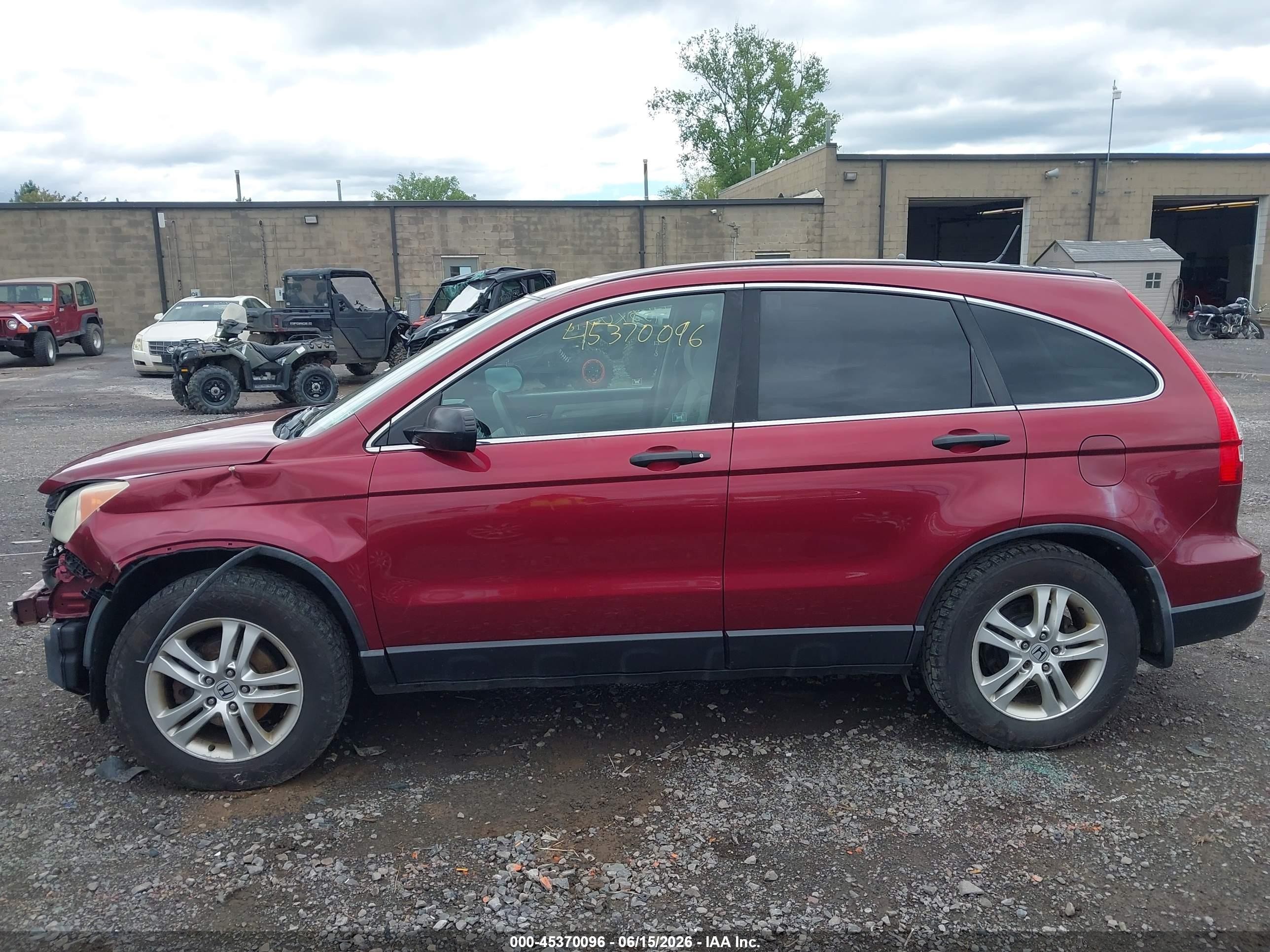2010 Honda Cr-v Ex Red vin: 5J6RE4H56AL090281