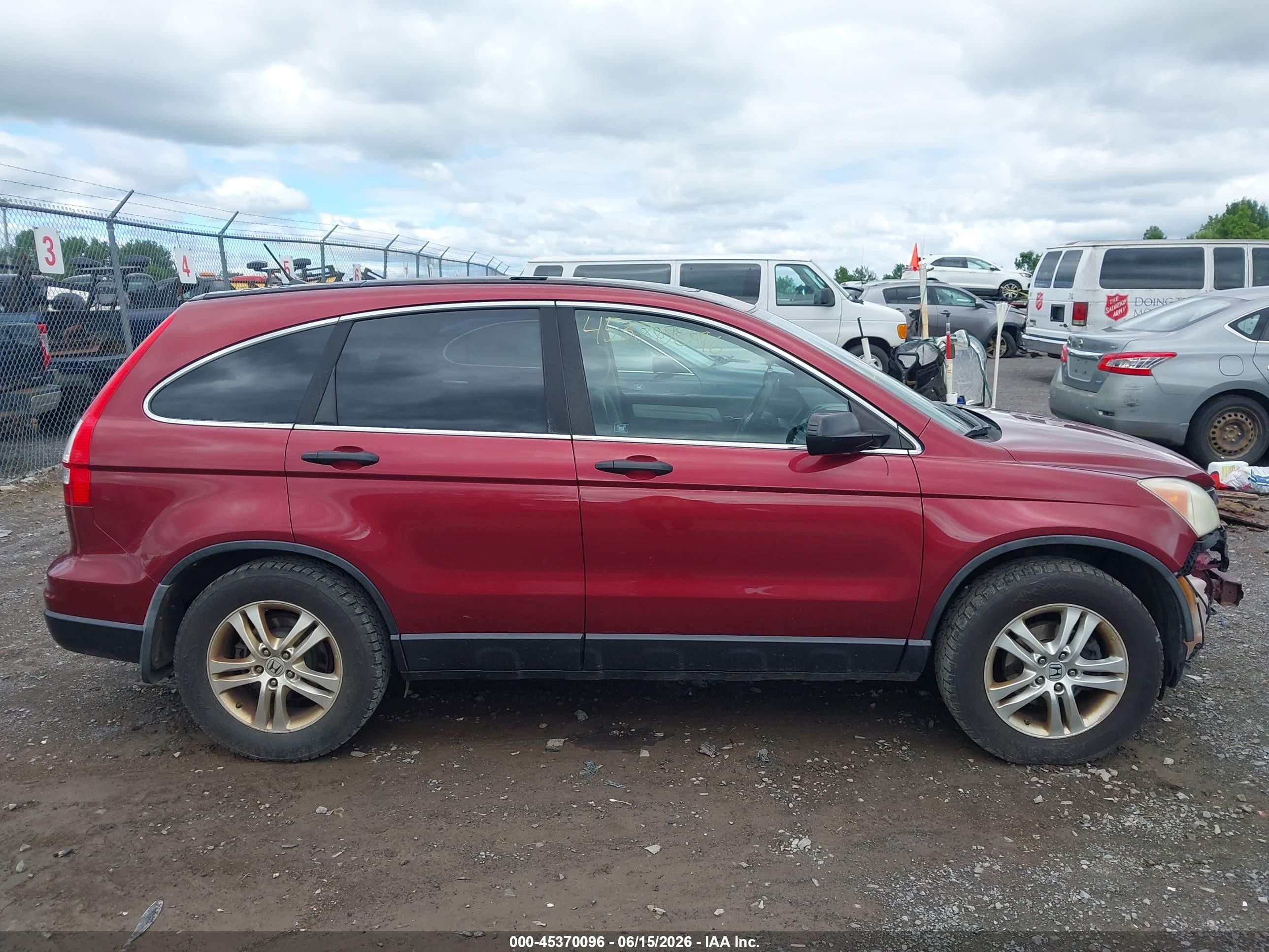 2010 Honda Cr-v Ex Red vin: 5J6RE4H56AL090281
