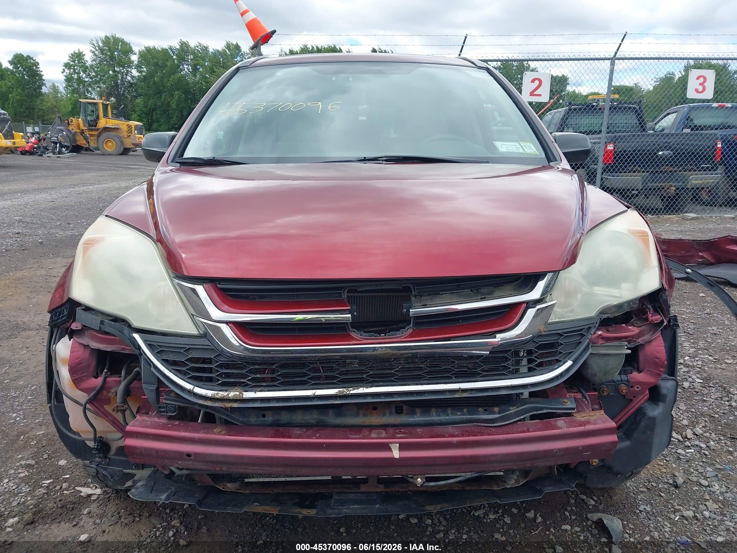 2010 Honda Cr-v Ex Red vin: 5J6RE4H56AL090281