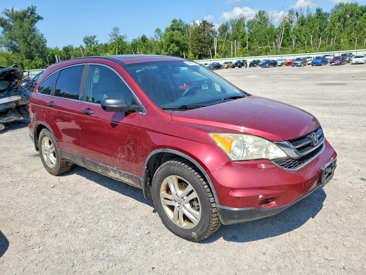 2010 Honda Cr-v Ex Red vin: 5J6RE4H56AL094685