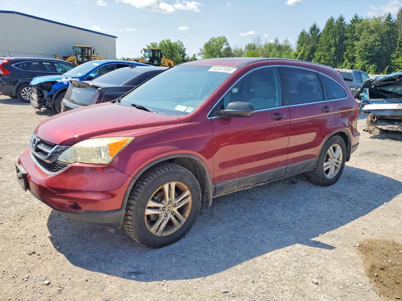 2010 Honda Cr-v Ex Red vin: 5J6RE4H56AL094685