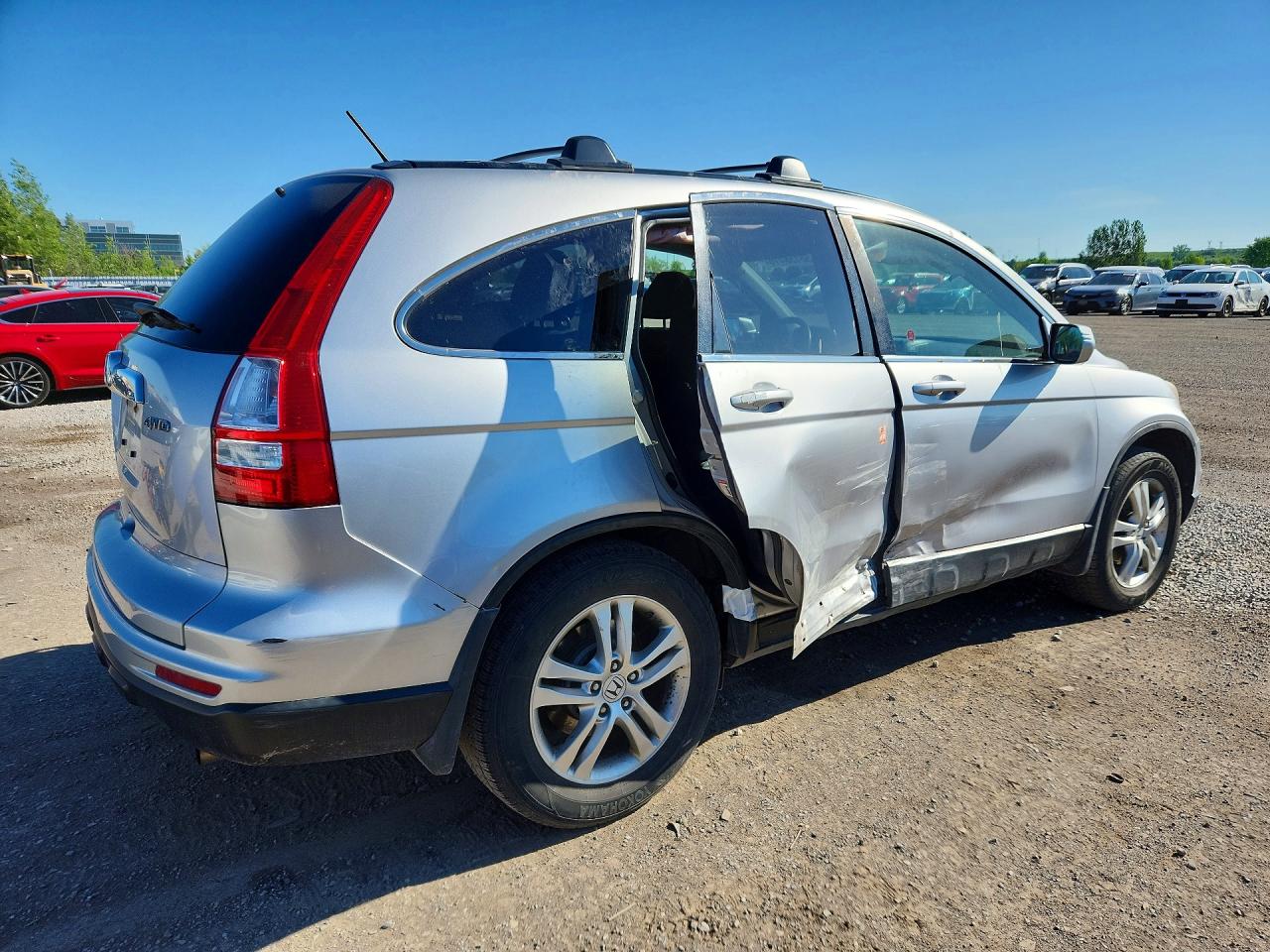 2010 Honda Cr-v Ex Silver vin: 5J6RE4H56AL819458