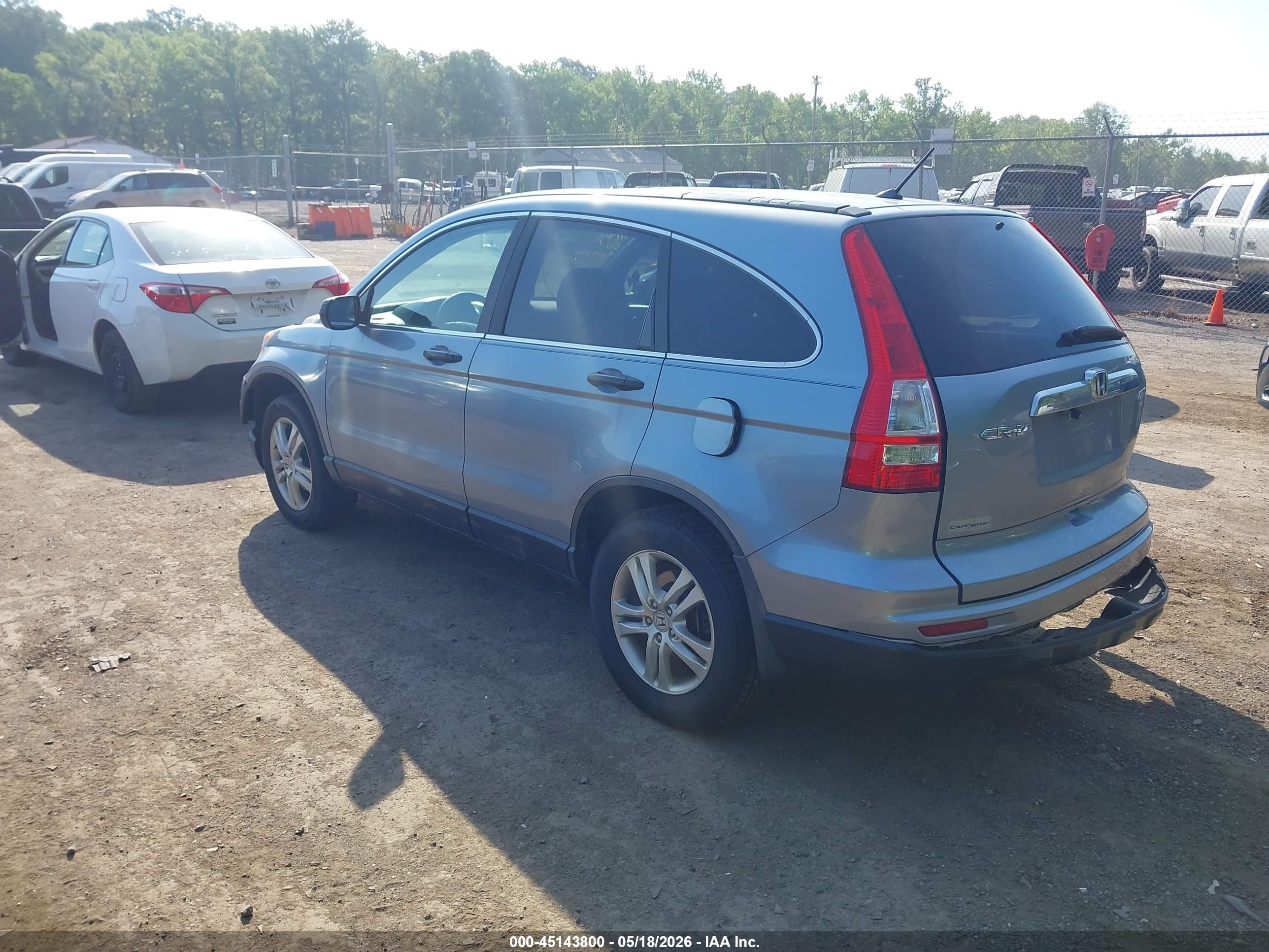 2011 Honda Cr-v Ex Light Blue vin: 5J6RE4H56BL009300