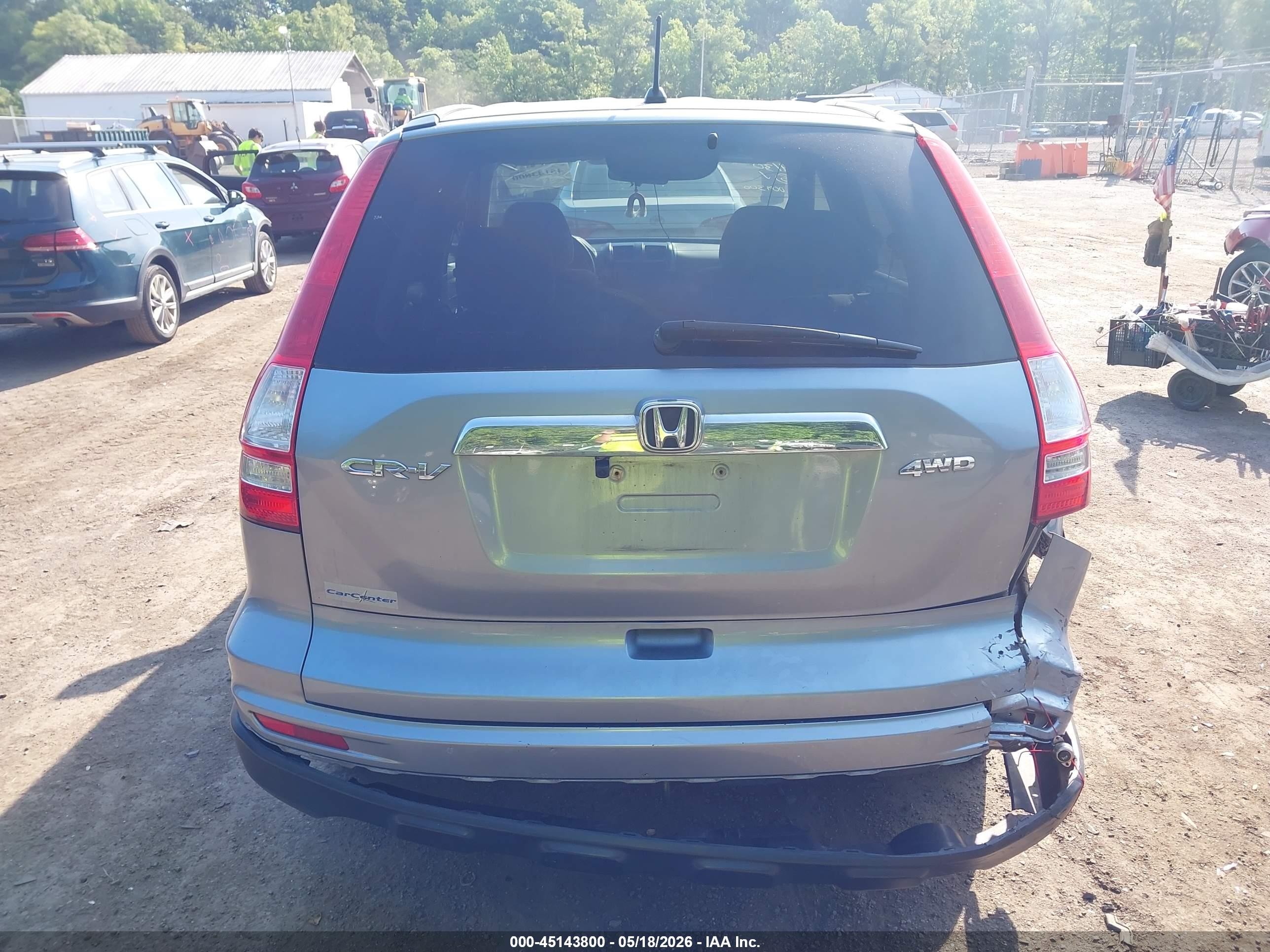 2011 Honda Cr-v Ex Light Blue vin: 5J6RE4H56BL009300