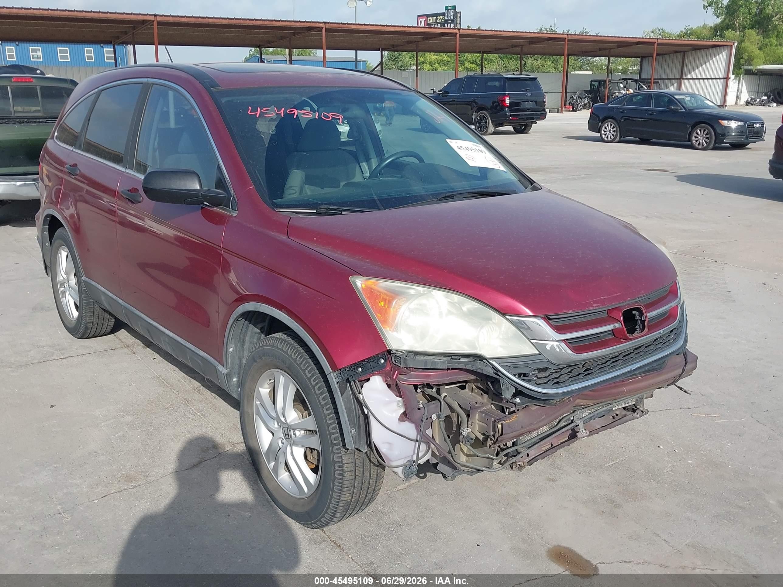 2011 Honda Cr-v Ex Red vin: 5J6RE4H56BL062076