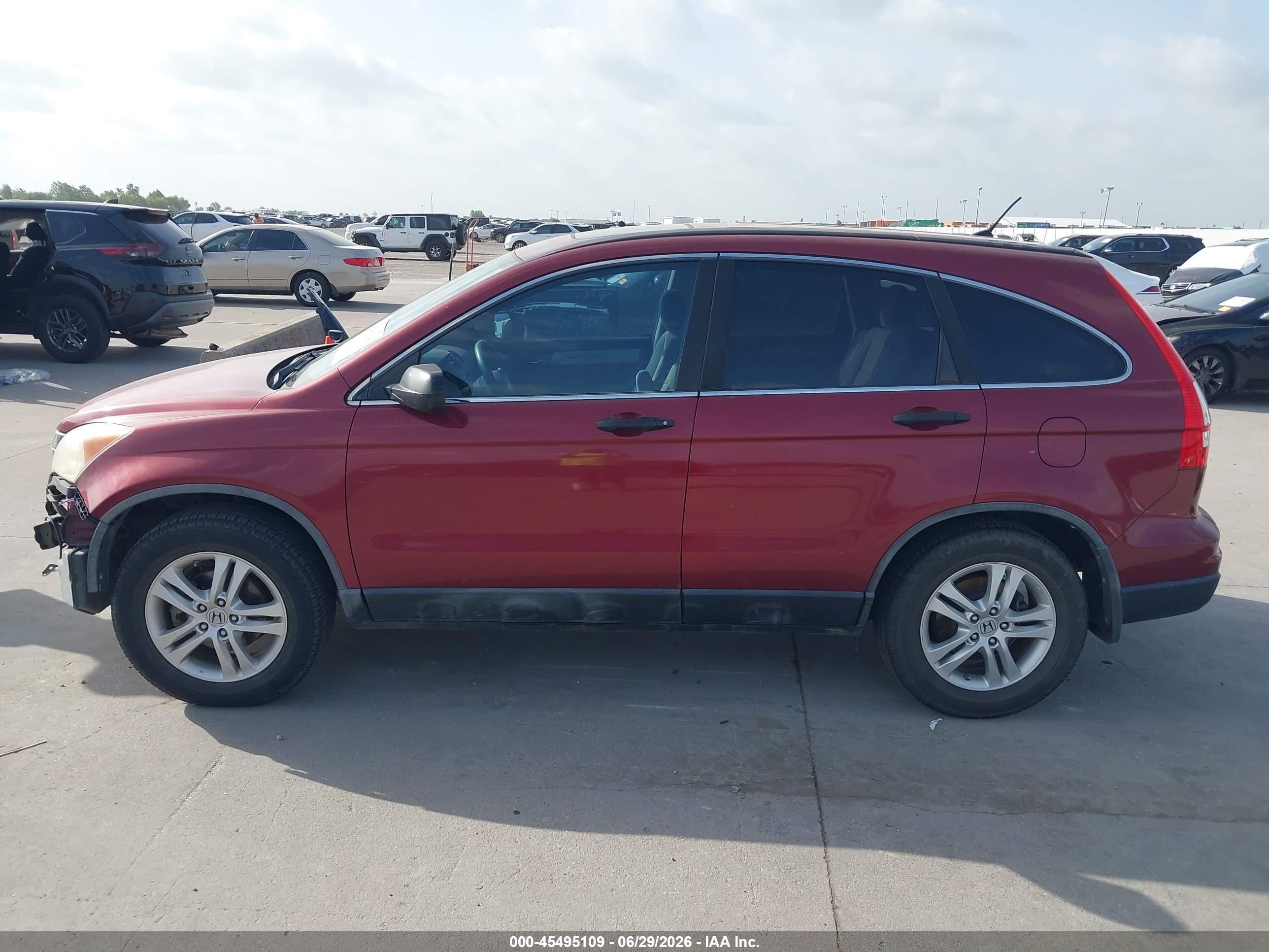 2011 Honda Cr-v Ex Red vin: 5J6RE4H56BL062076
