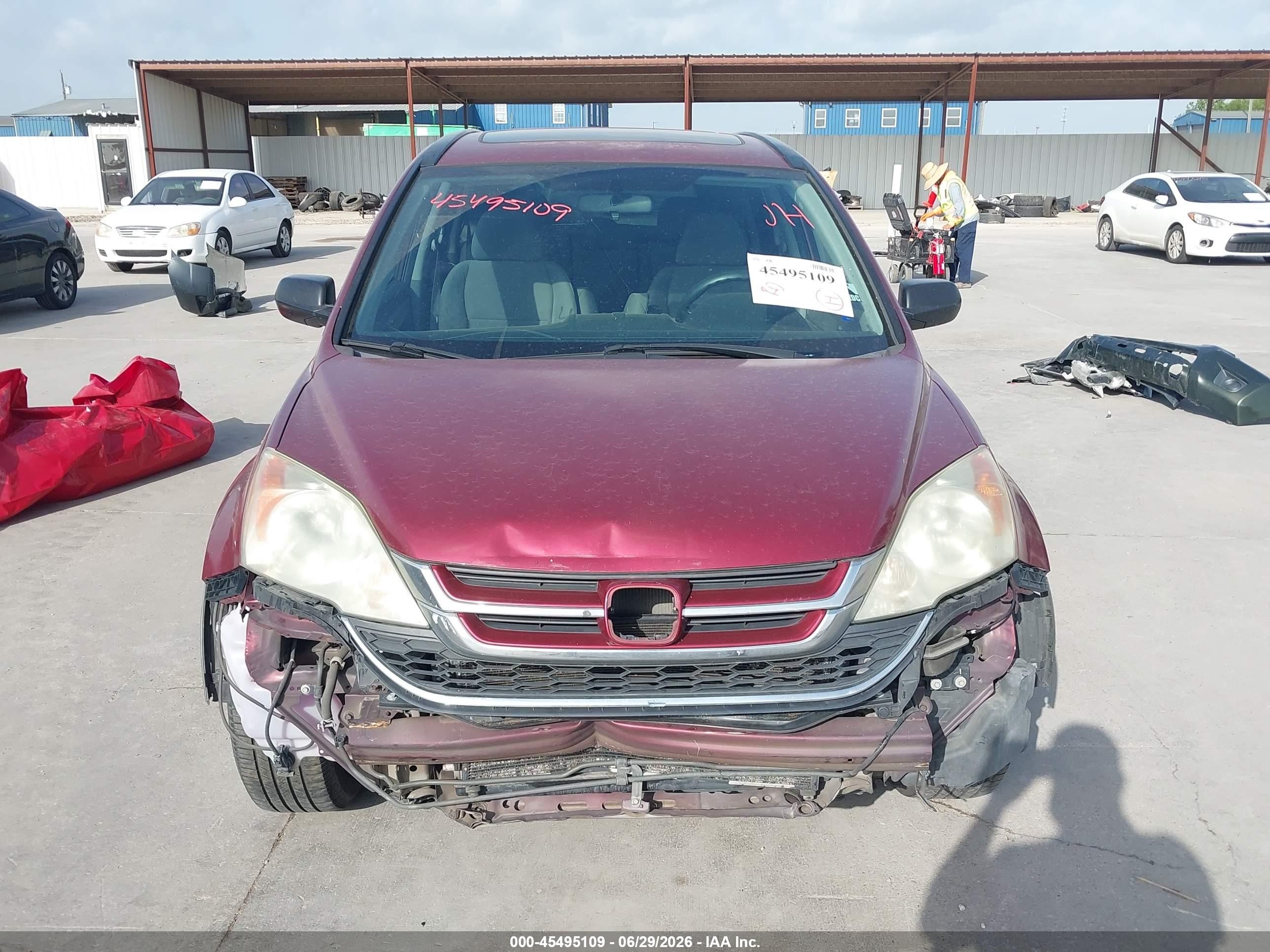 2011 Honda Cr-v Ex Red vin: 5J6RE4H56BL062076