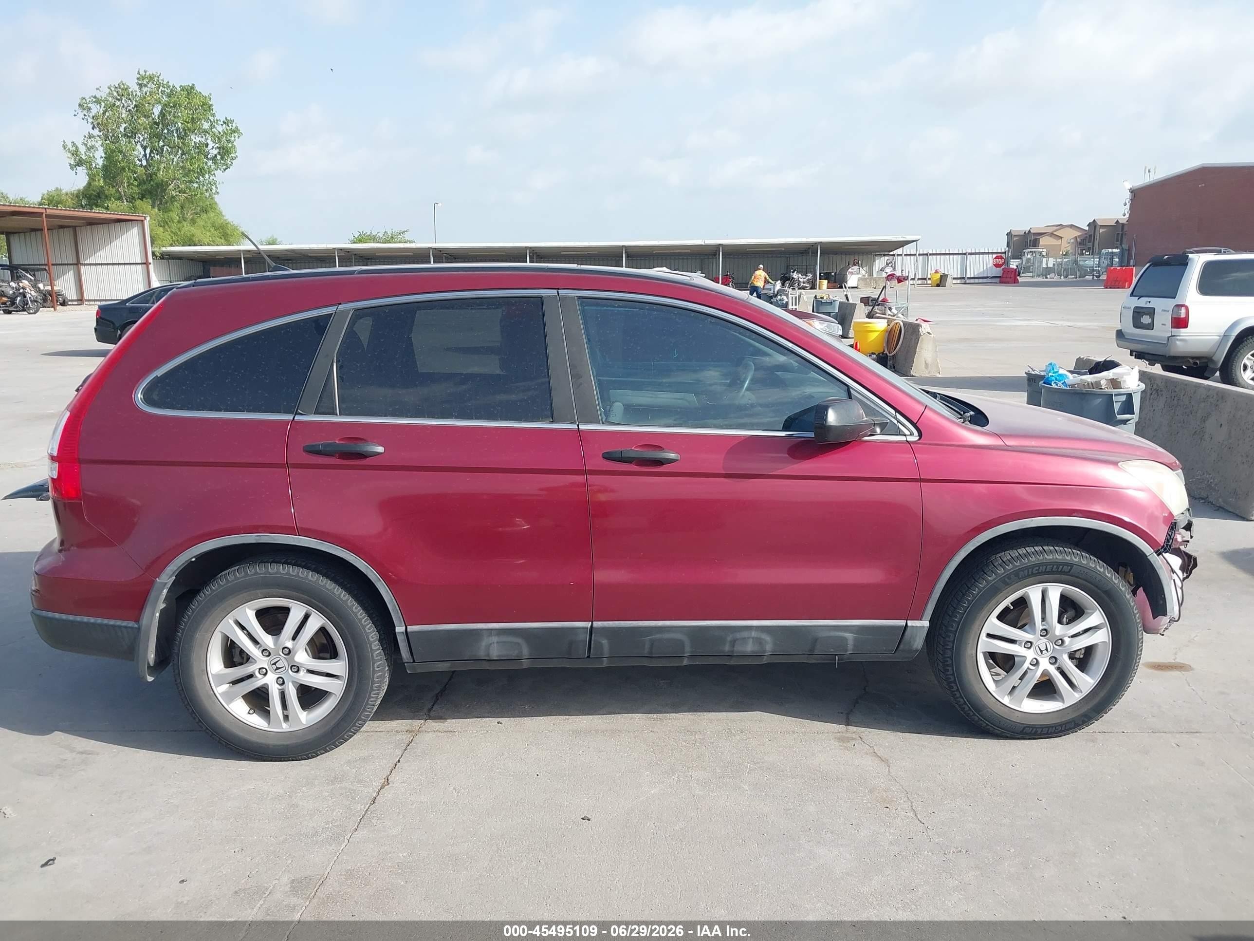 2011 Honda Cr-v Ex Red vin: 5J6RE4H56BL062076