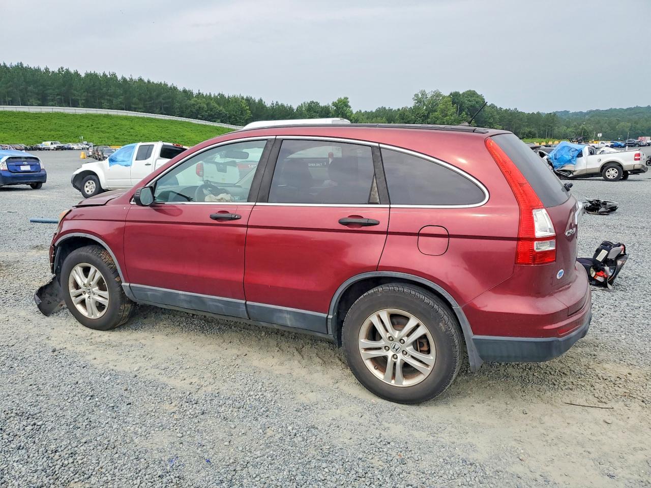 2011 Honda Cr-v Ex Red vin: 5J6RE4H56BL067925