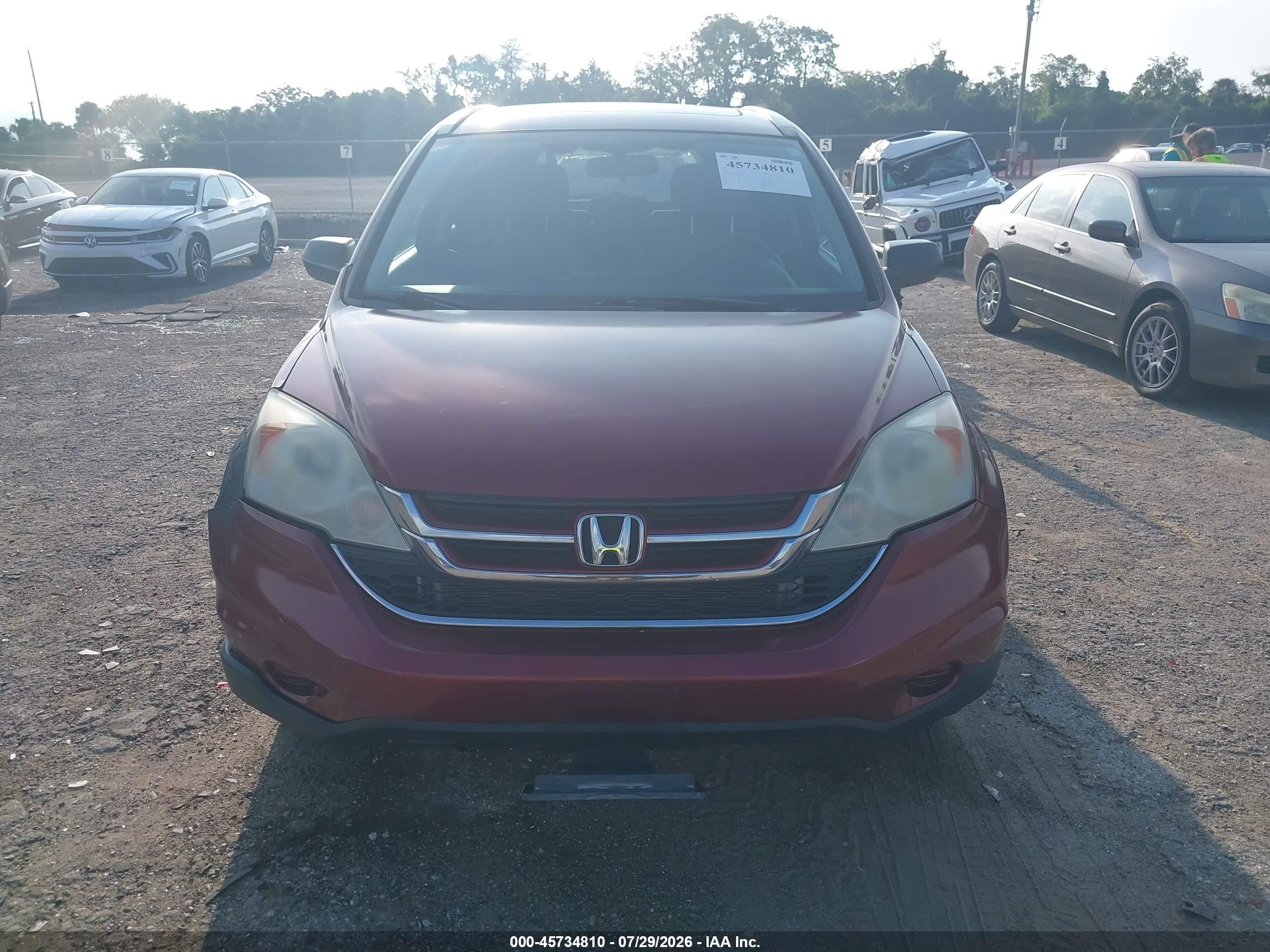 2011 Honda Cr-v Ex Red vin: 5J6RE4H56BL122633
