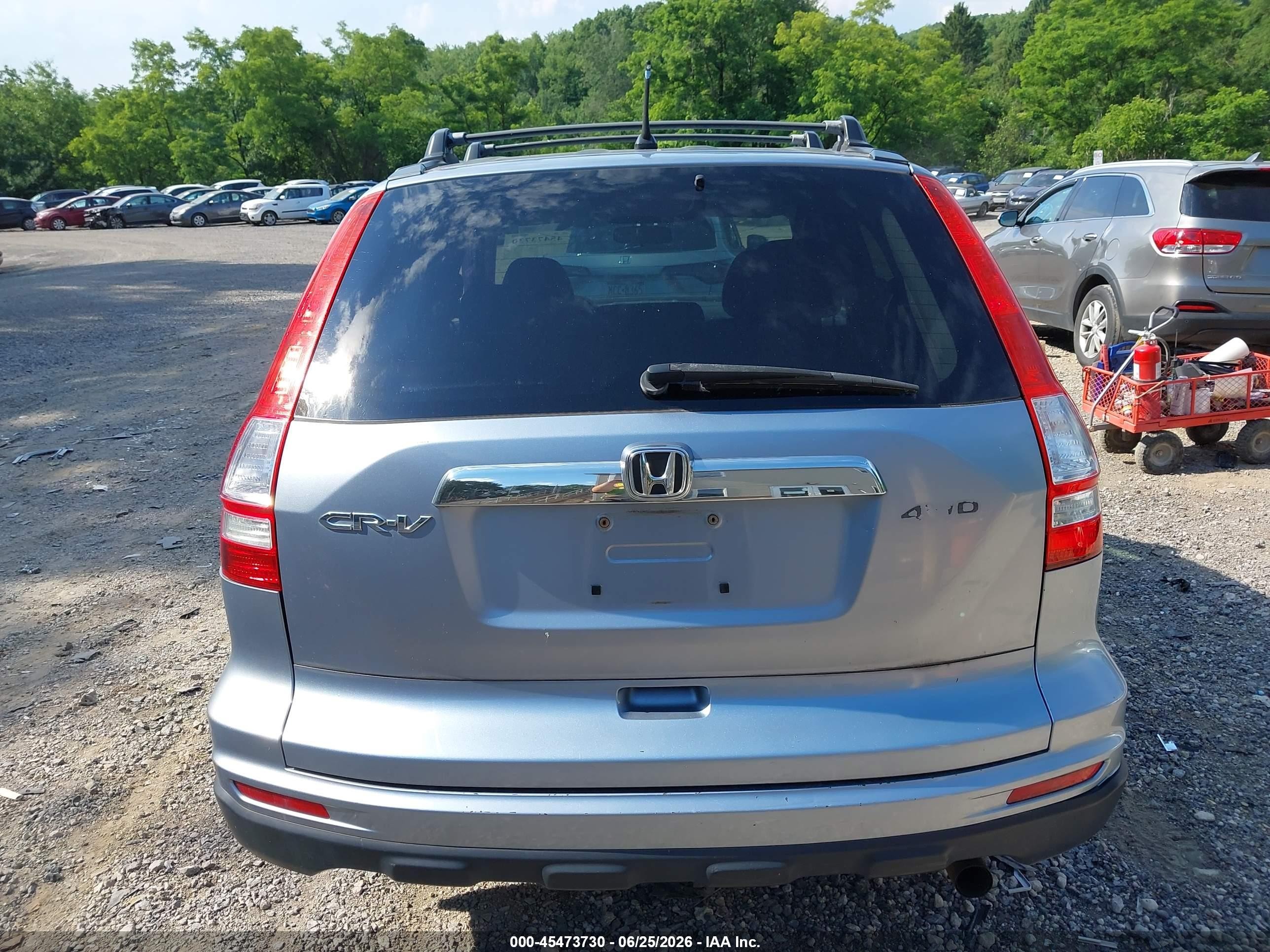 2010 Honda Cr-v Ex Blue vin: 5J6RE4H57AL004718
