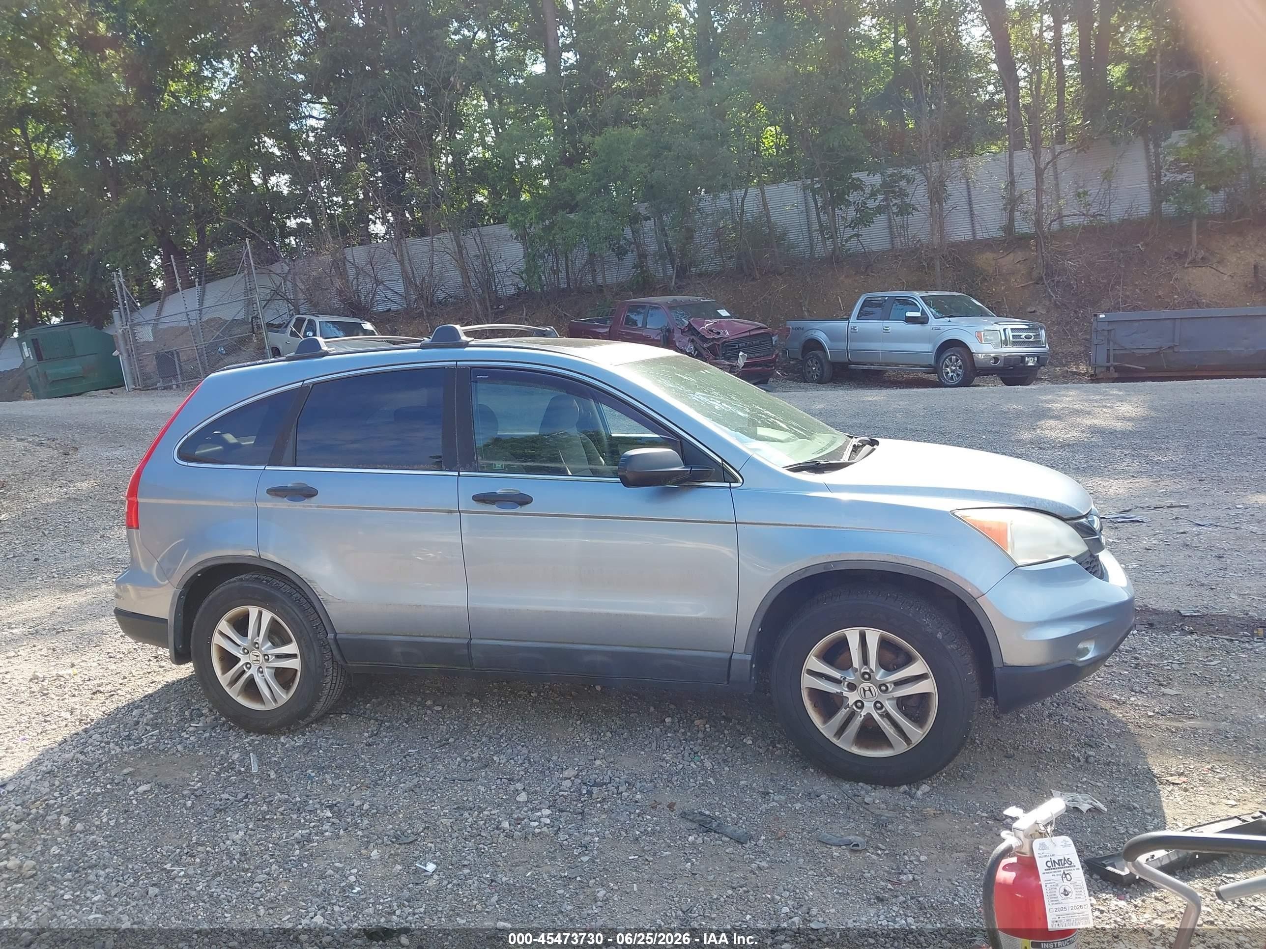 2010 Honda Cr-v Ex Blue vin: 5J6RE4H57AL004718
