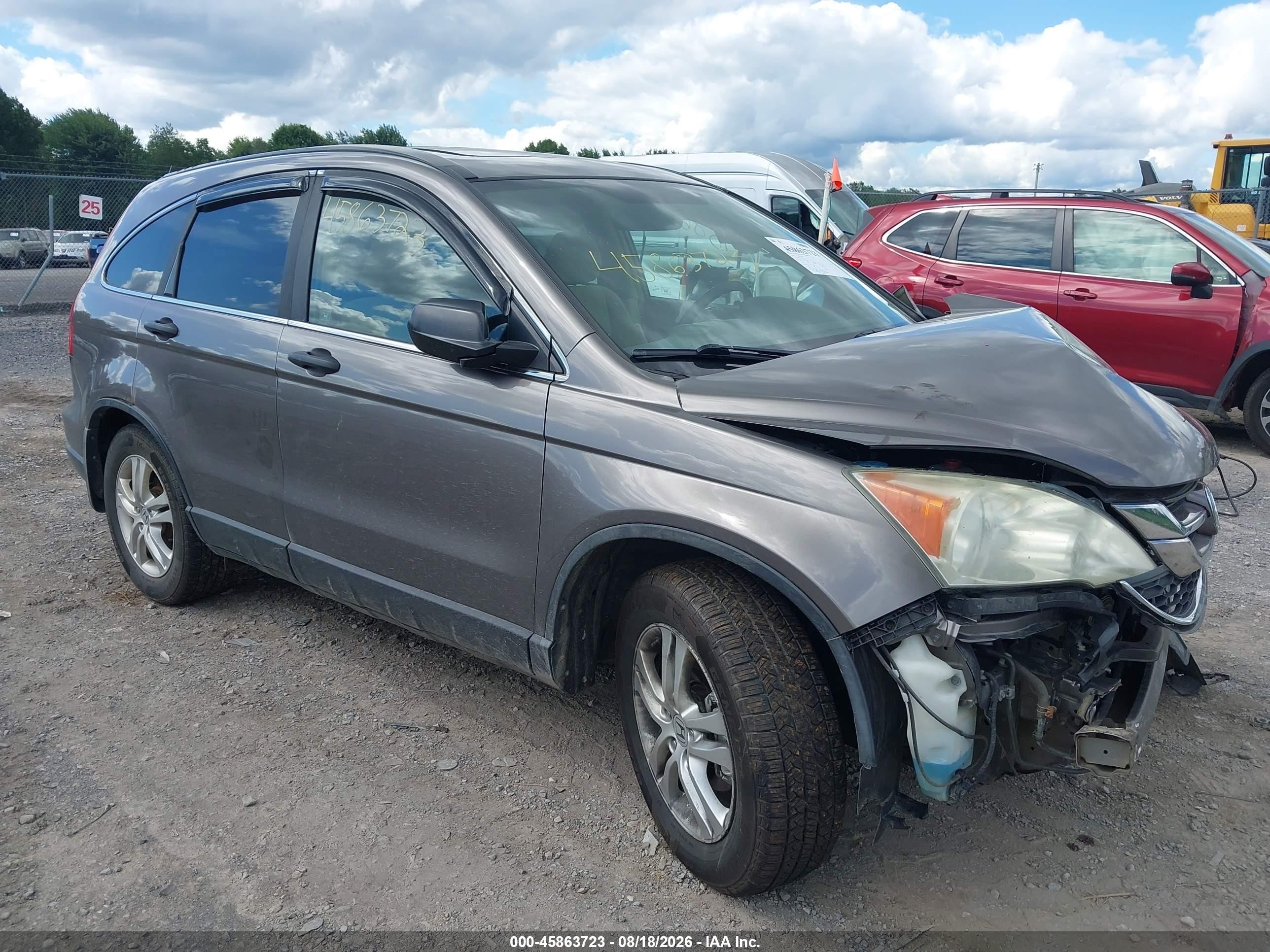 2010 Honda Cr-v Ex Gray vin: 5J6RE4H57AL033328